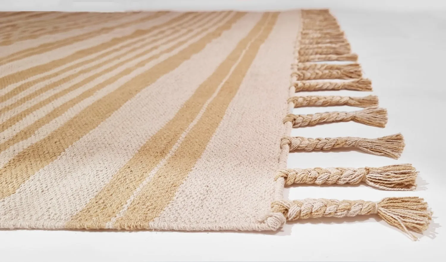 Bomuldstæppe - Lehi (beige)