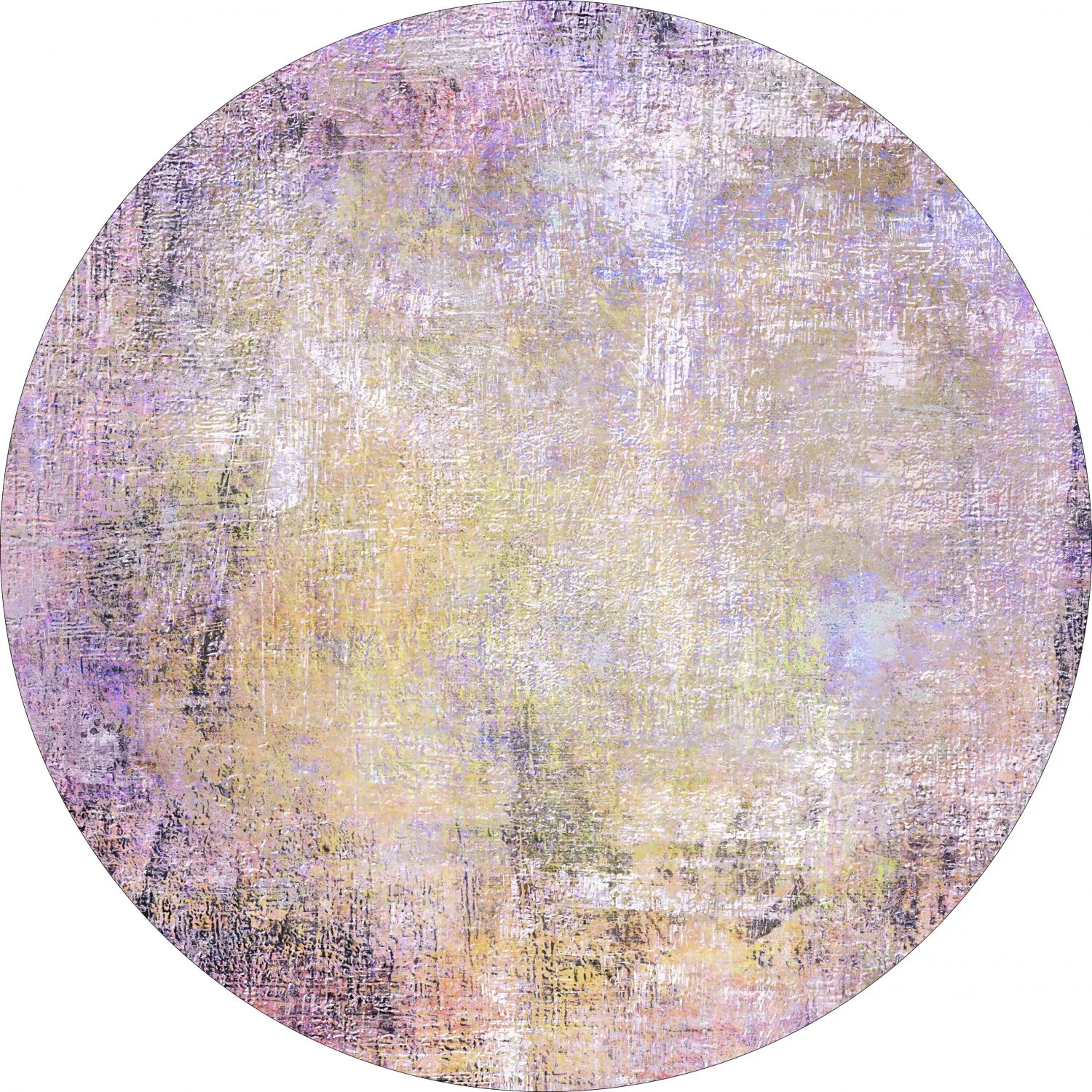 Rundt tæppe - Loures (lilla)