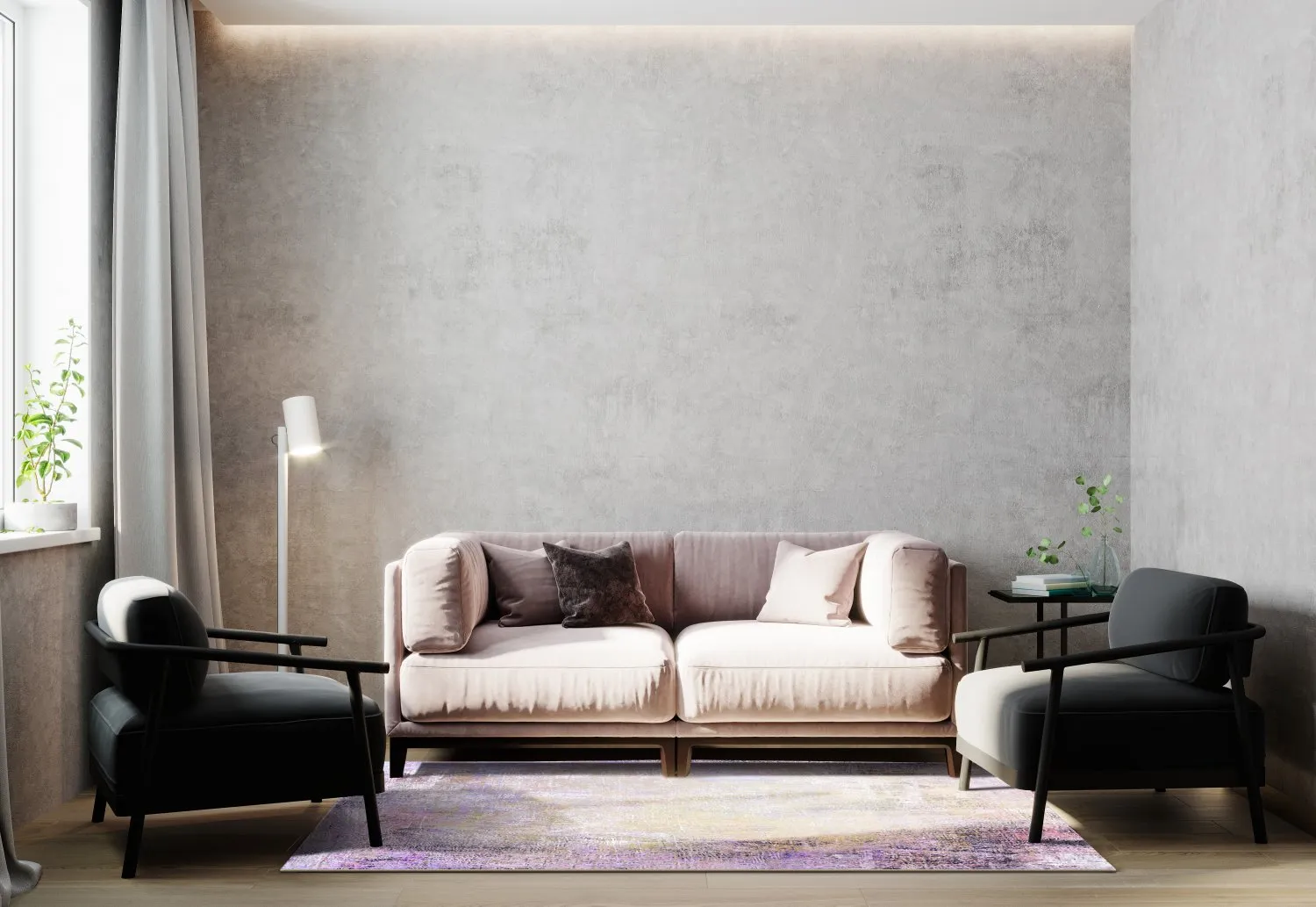 Wilton-tæppe - Loures (lilla)