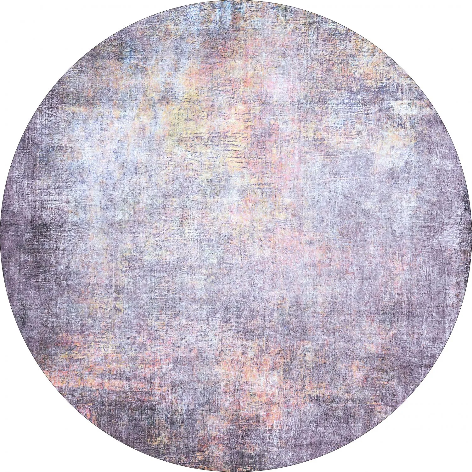 Rundt tæppe - Tarnos (lila)