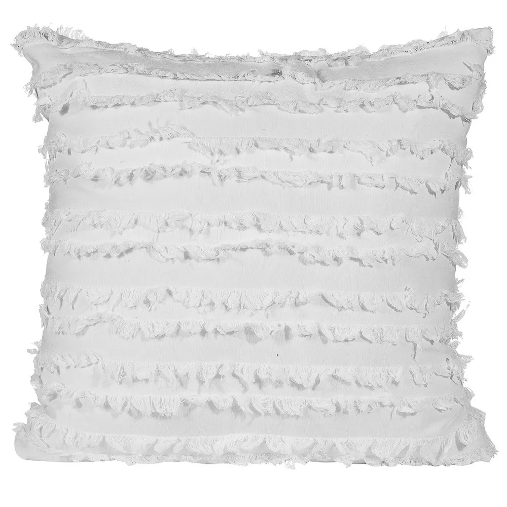 Pudebetræk - Boho Linen 45 x 45 cm (hvid)