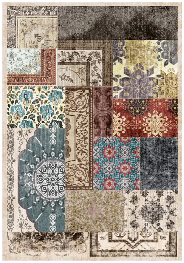 Wilton-tæppe - Linosa (multi)