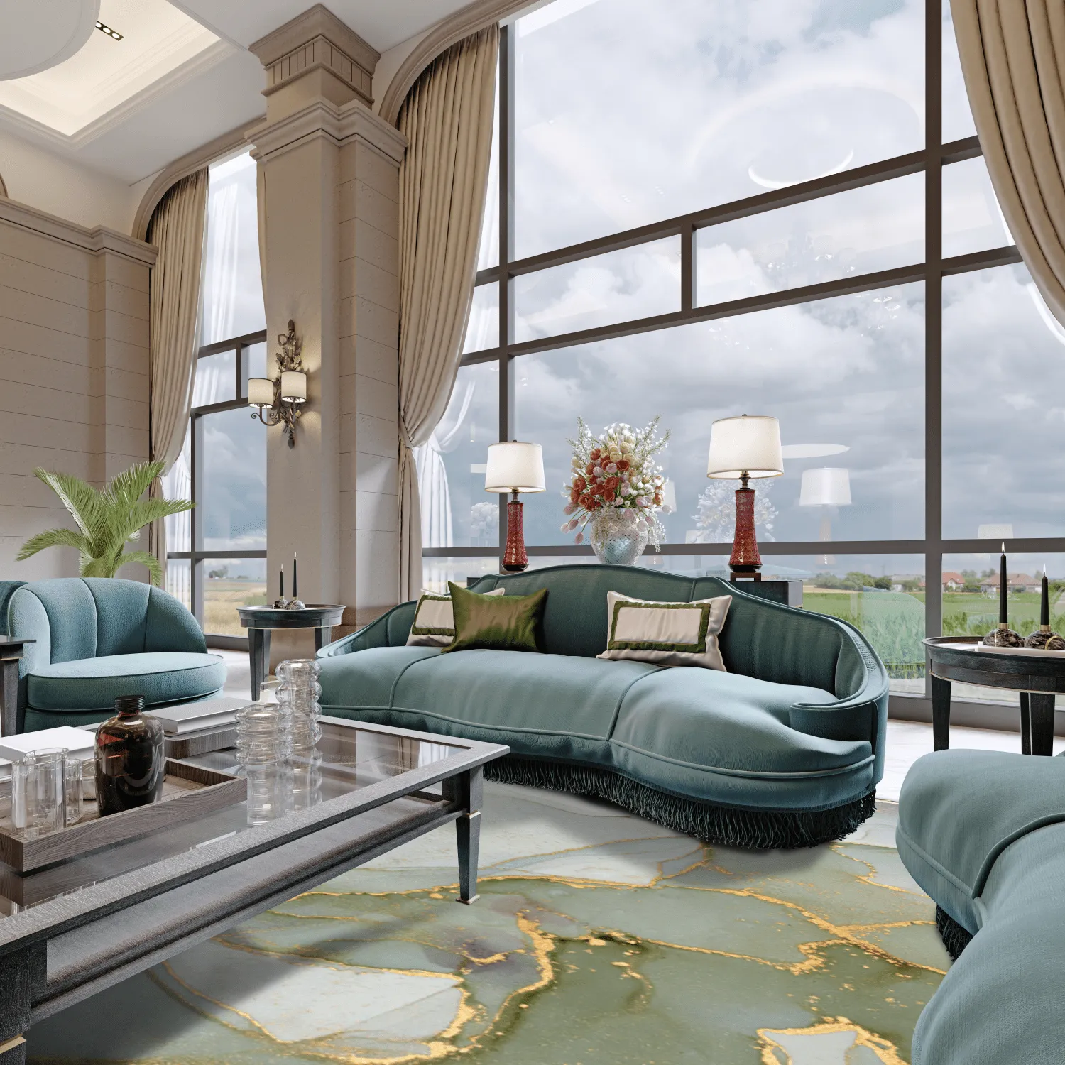 Wilton-tæppe - Livata (multi)