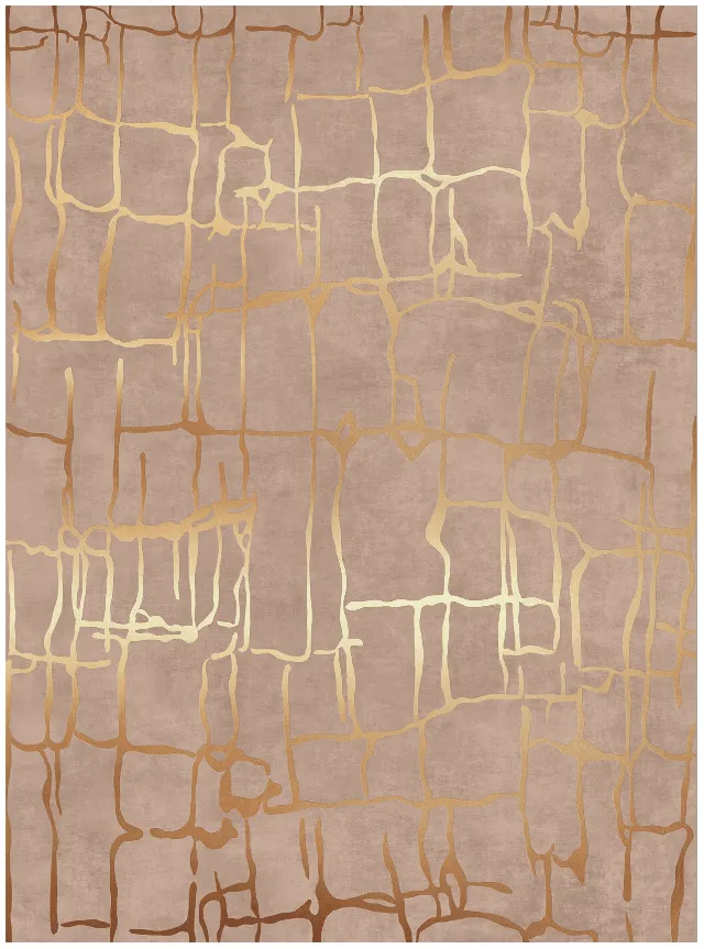 Wilton-tæppe - Lorenzo (brun/guld)