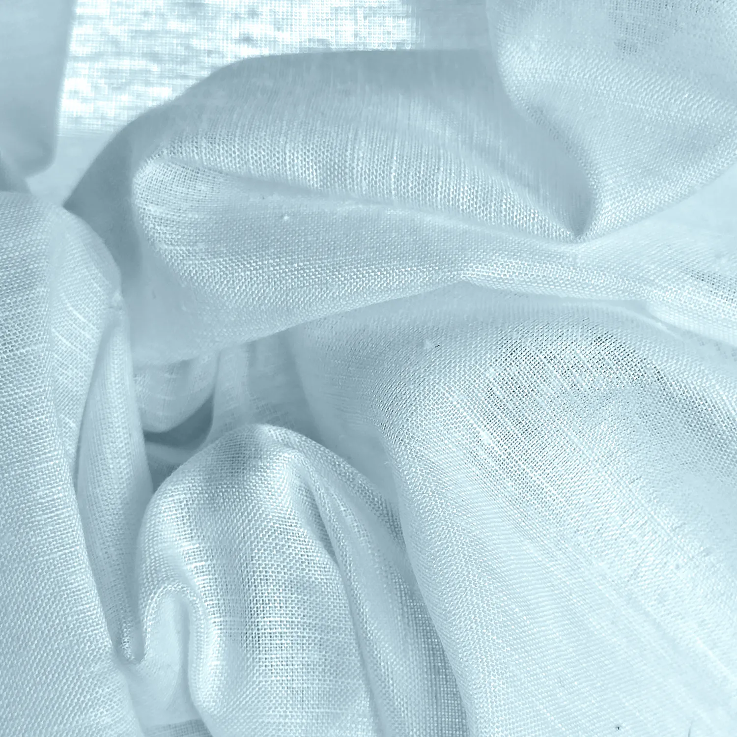 Gardiner 2-pak - Linnedmixgardin Lumira (lyseblå)