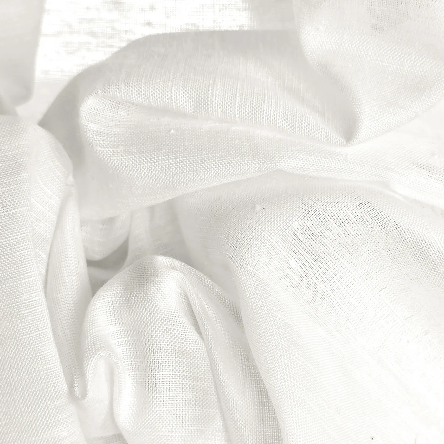 Gardiner 2-pak - Linnedmixgardin Lumira (hvid)