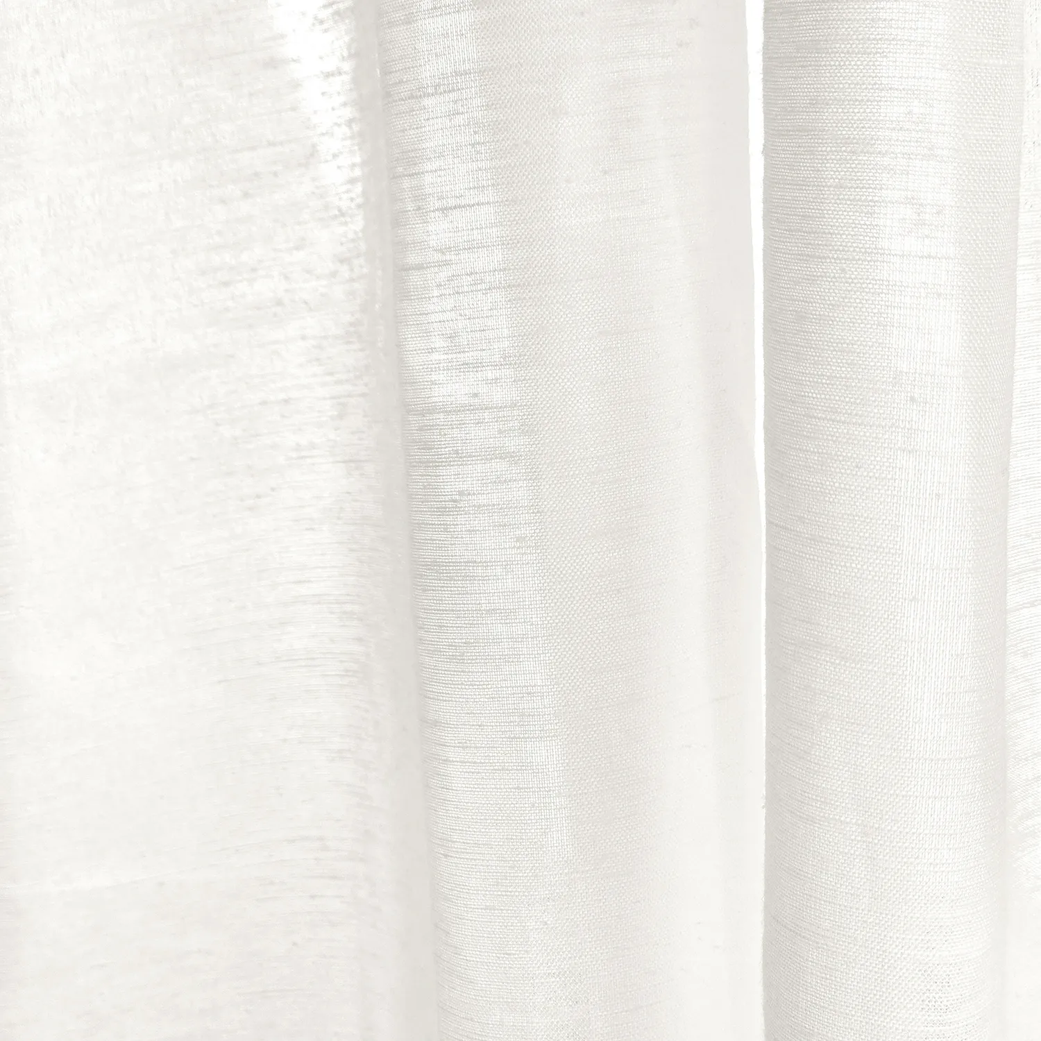 Gardiner 2-pak - Linnedmixgardin Lumira (hvid)