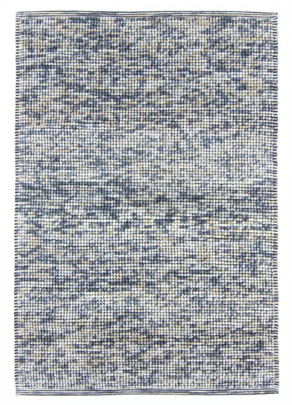 Uldtæppe - Luna (blå)