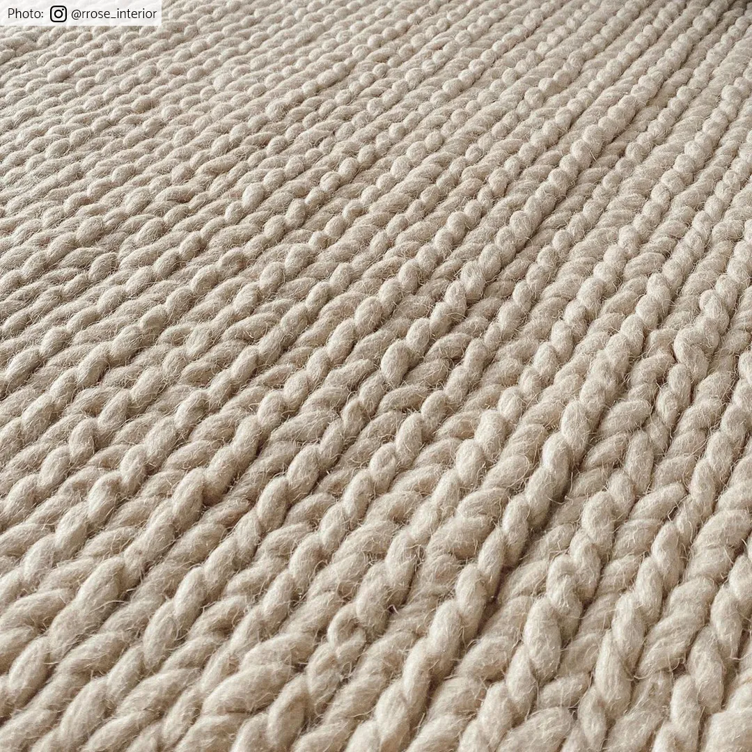 Uldtæppe - Lynmouth (cream)