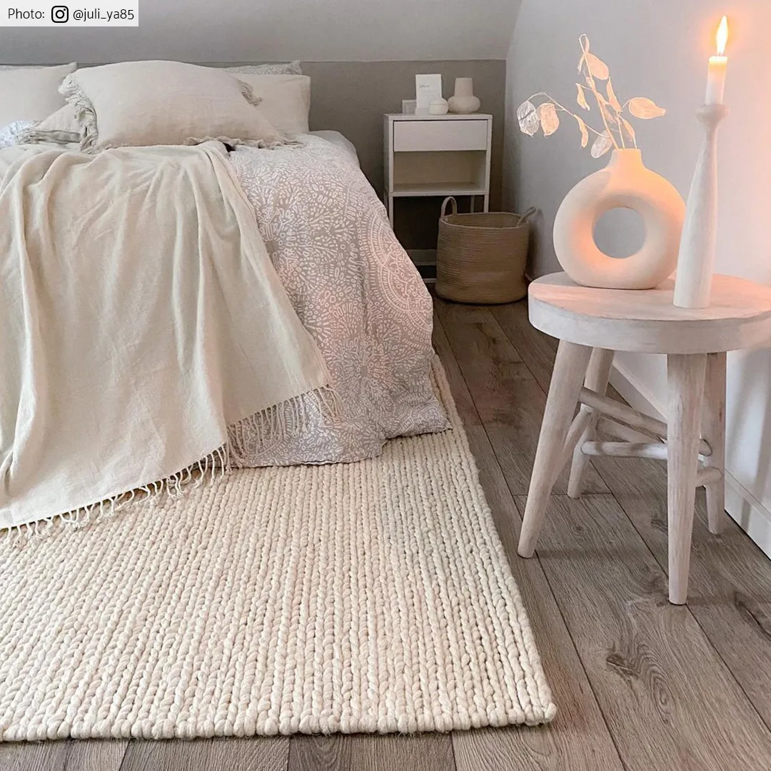 Uldtæppe - Lynmouth (cream)