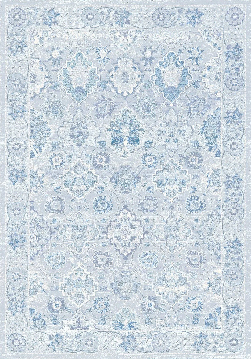 Wilton-tæppe - Magnolia (blå)