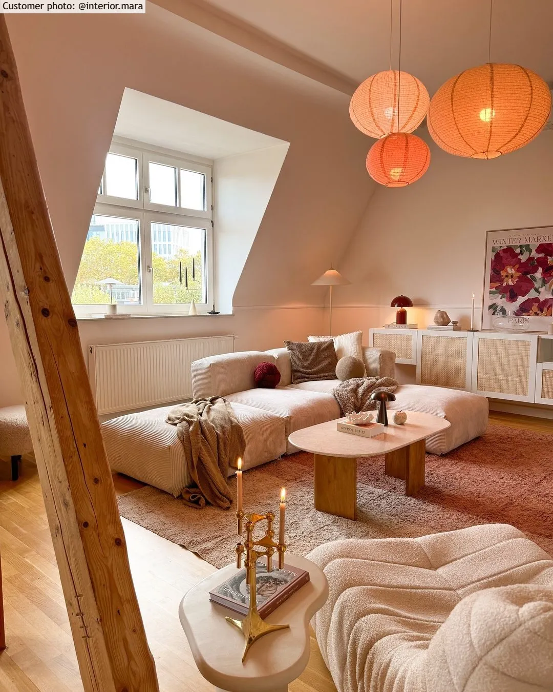 Ryatæpper - Mareto Natural Cotton Shaggy (brun)