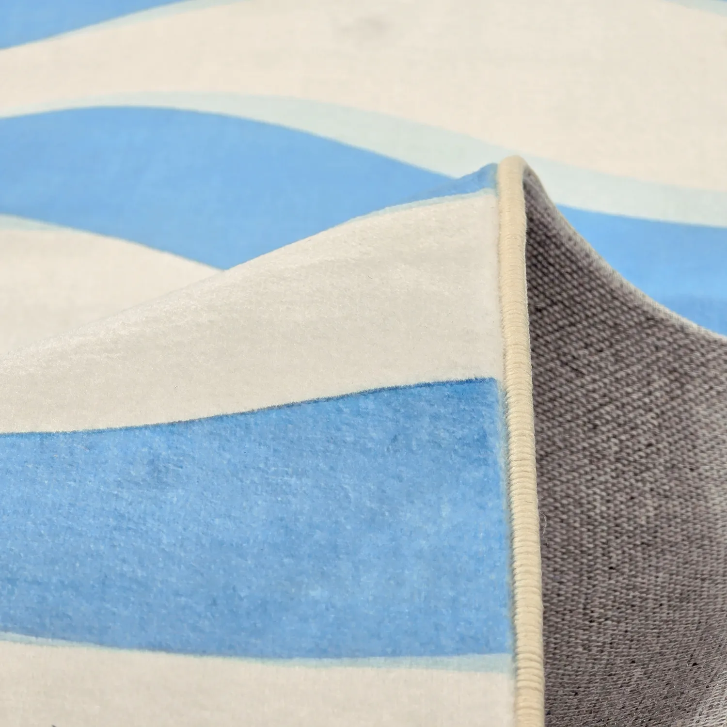 Wilton-tæppe - Marsala (blå/hvid)