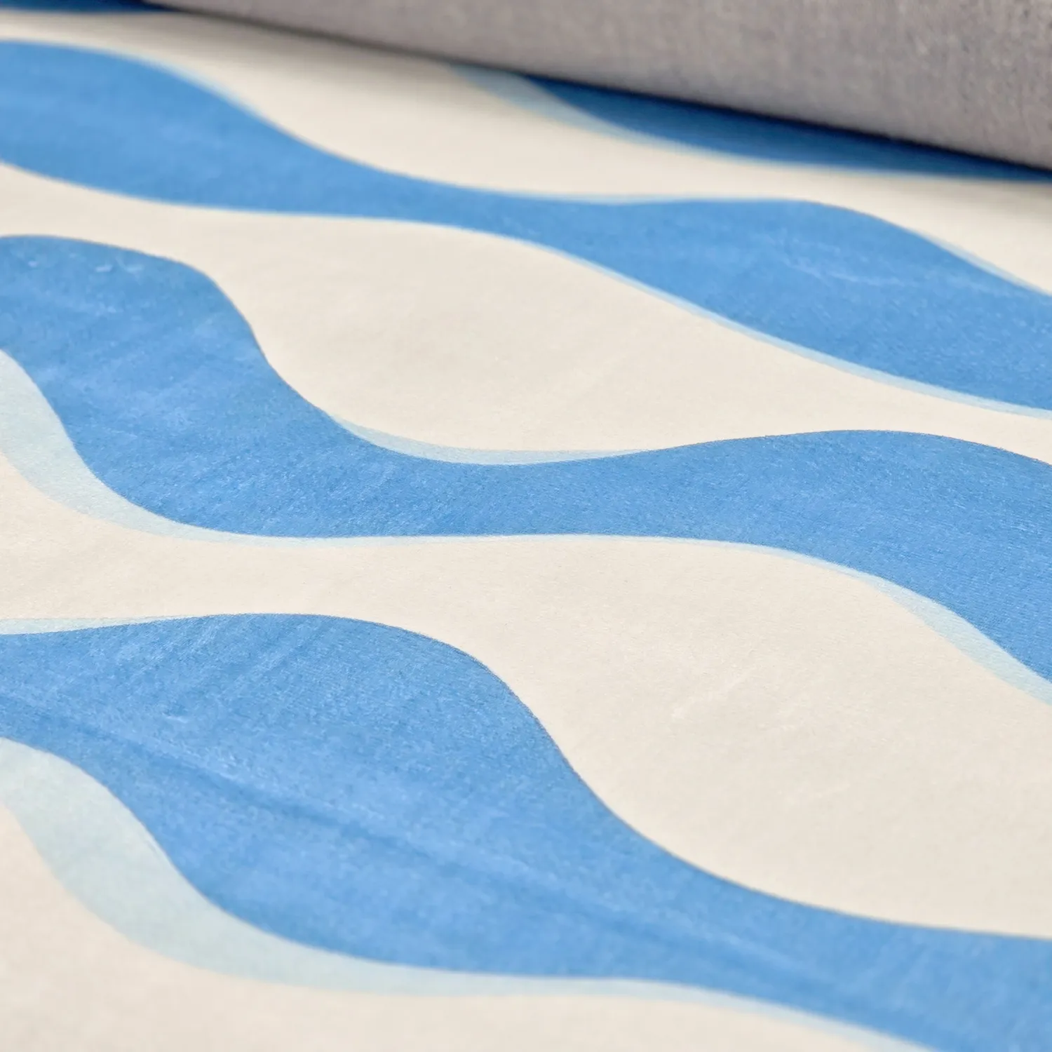 Wilton-tæppe - Marsala (blå/hvid)