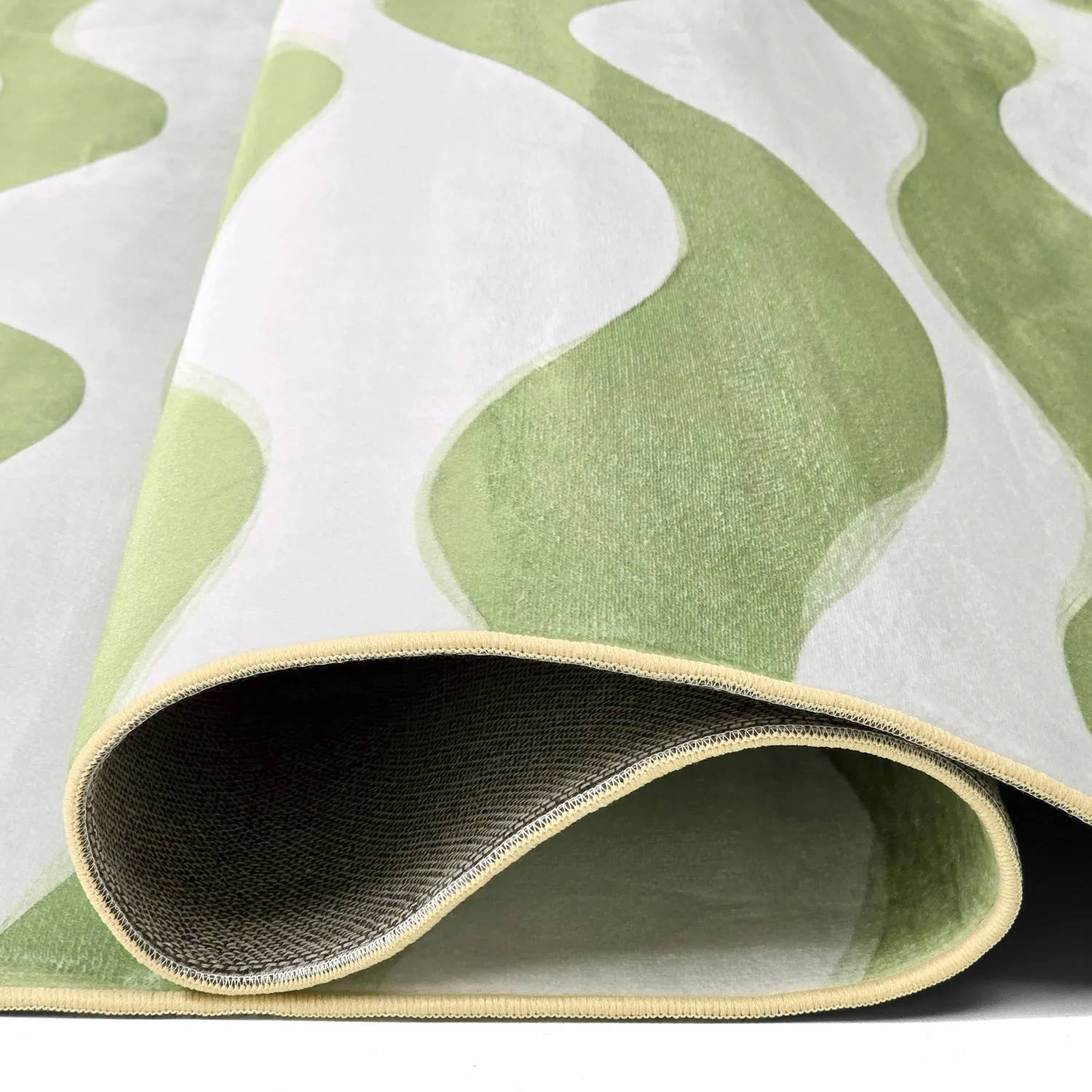 Wilton-tæppe - Marsala (grøn/hvid)