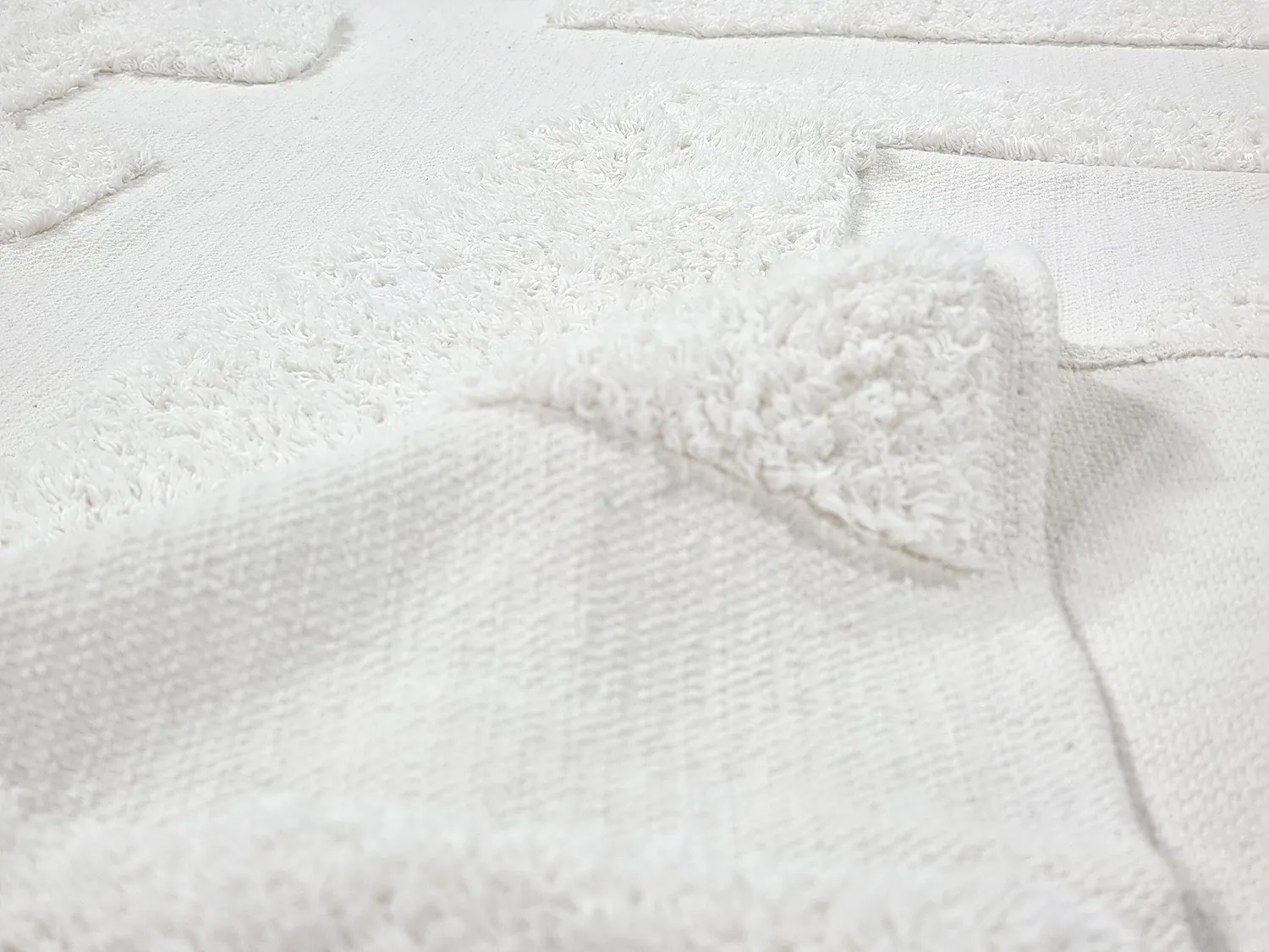 Ryatæpper - Alexa Natural Cotton Shaggy (offwhite)