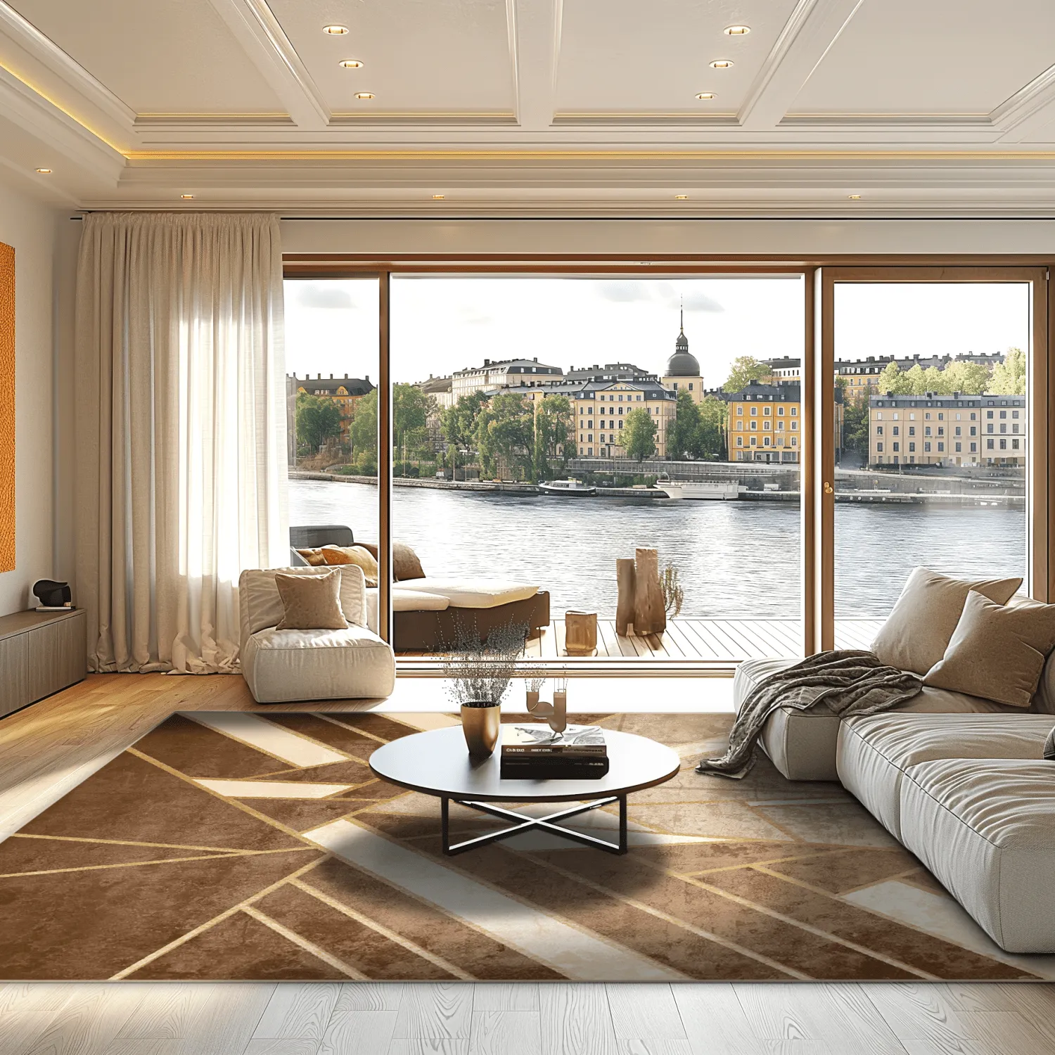 Wilton-tæppe - Amasra (beige)
