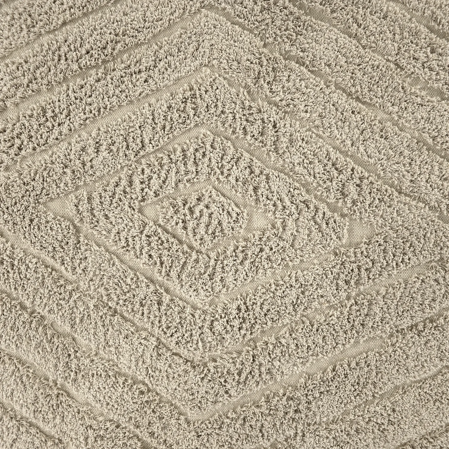 Runde tæpper - Amberley Natural Cotton Shaggy (beige)