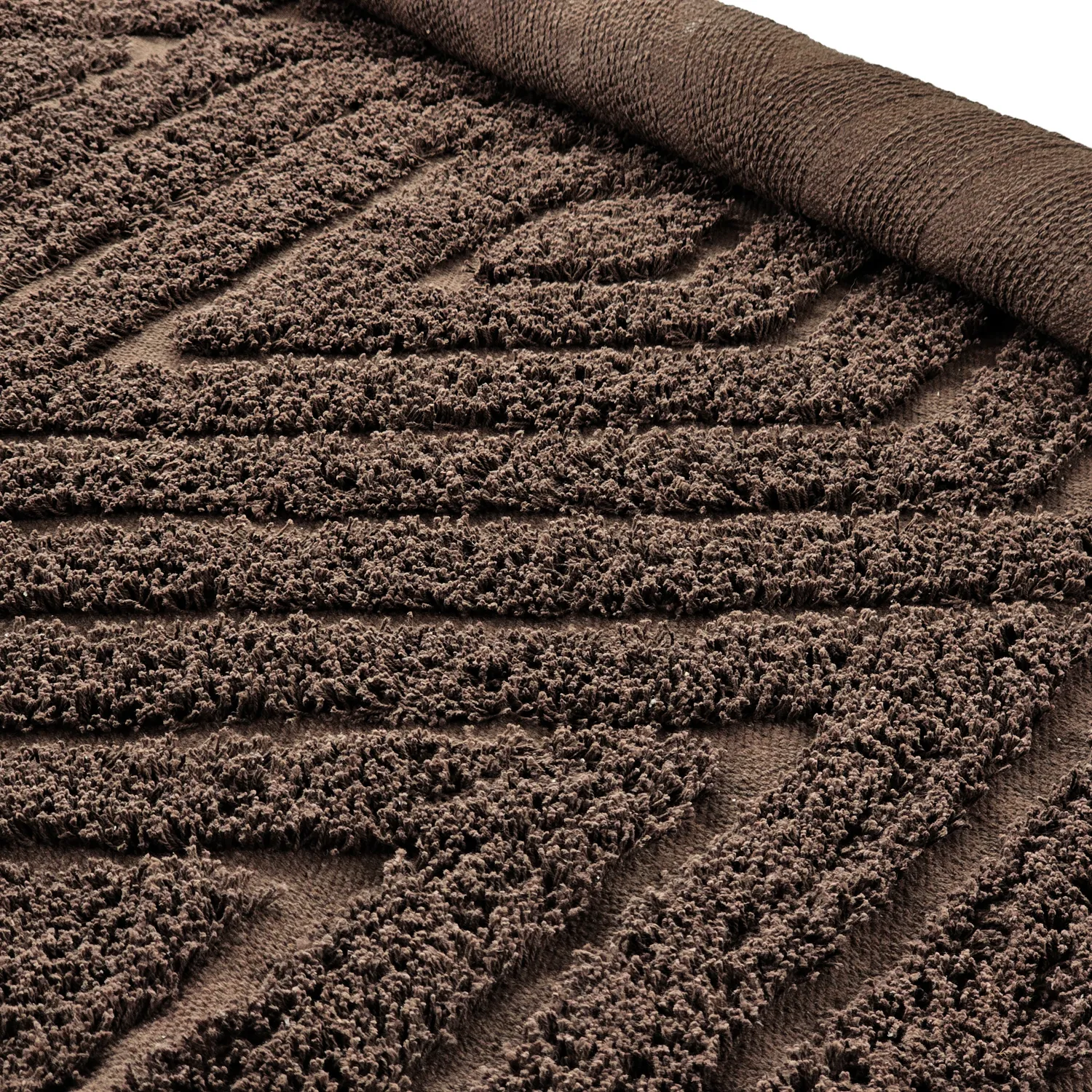 Runde tæpper - Amberley Natural Cotton Shaggy (brun)