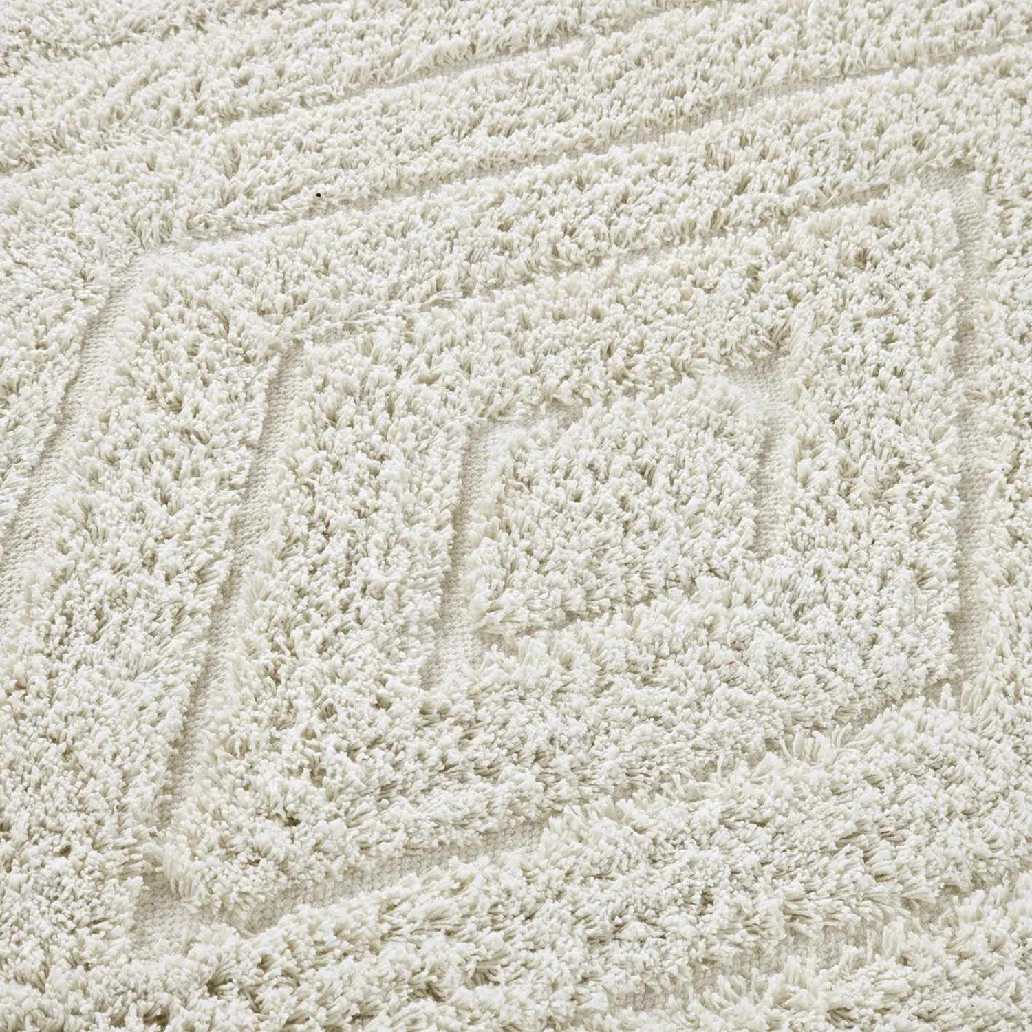 Runde tæpper - Amberley Natural Cotton Shaggy (off-white)