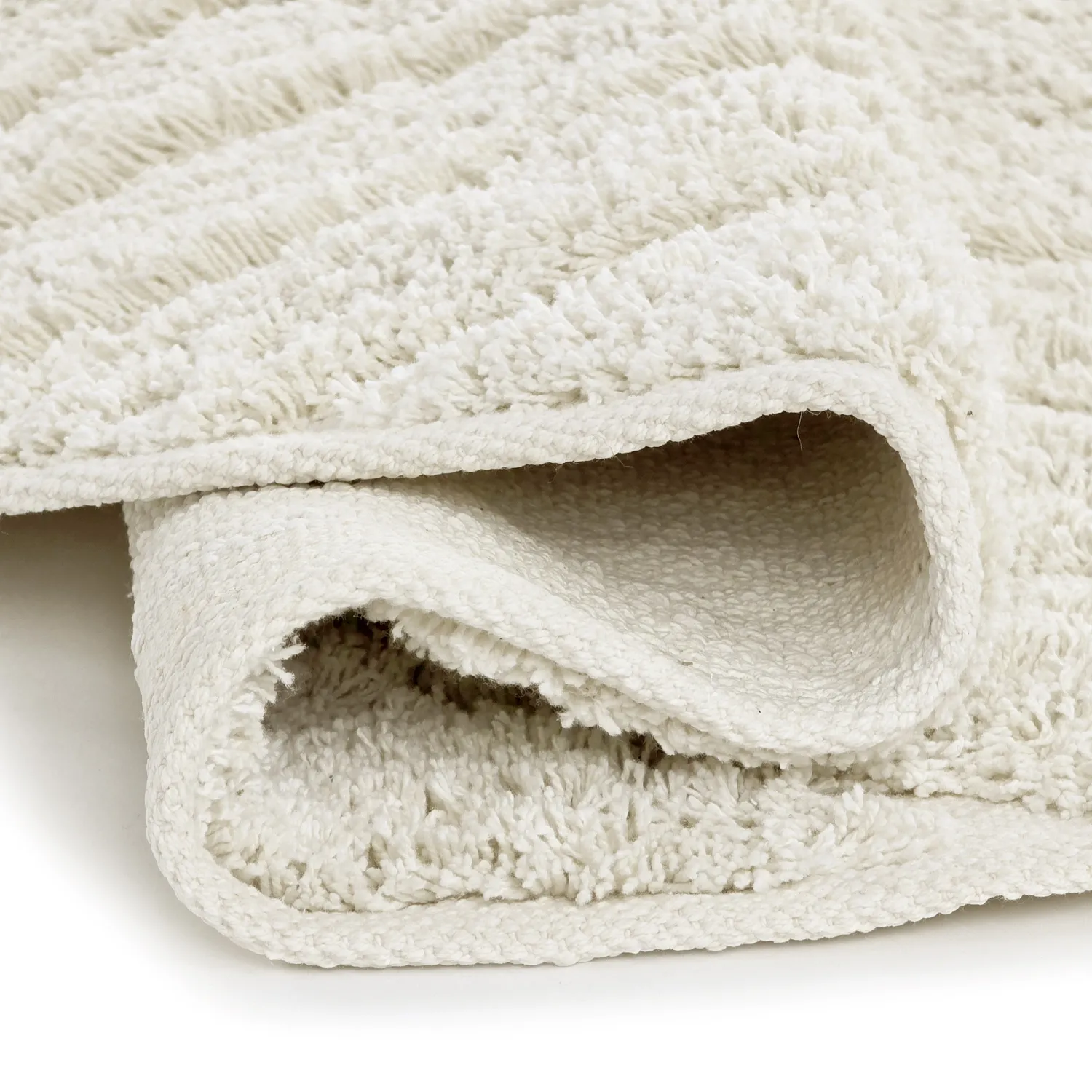 Runde tæpper - Amberley Natural Cotton Shaggy (off-white)