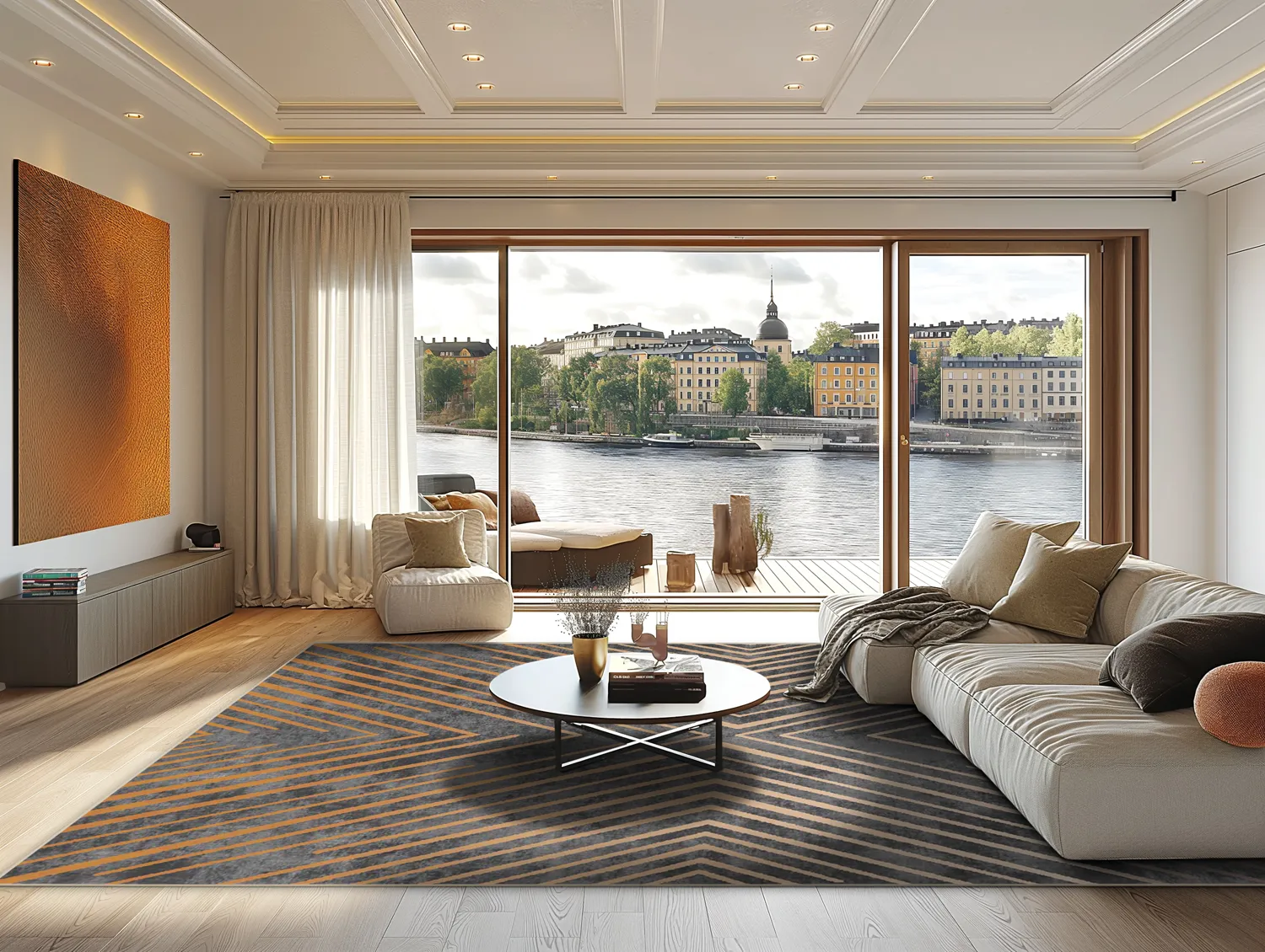 Wilton-tæppe - Amorgos (cloud)