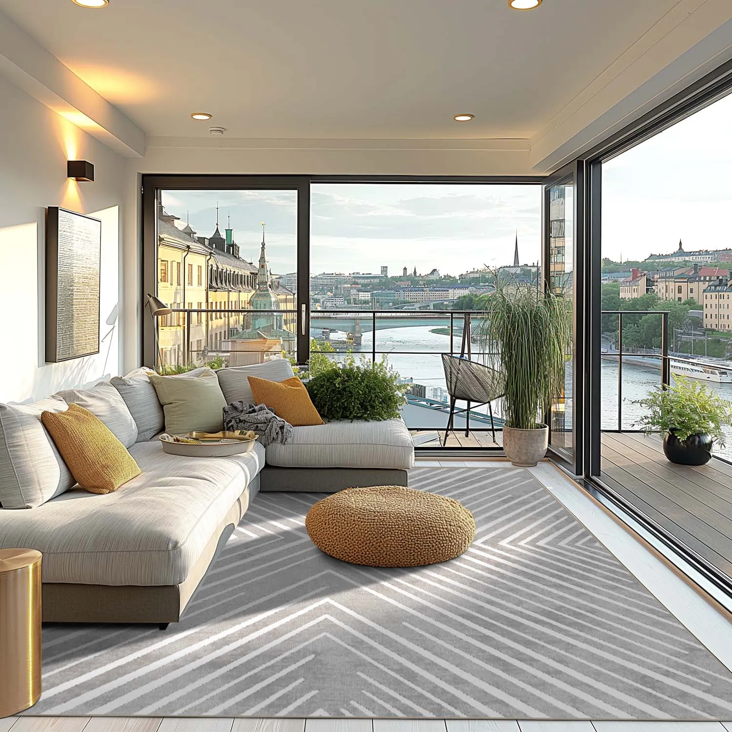 Wilton-tæppe - Amorgos (grå)