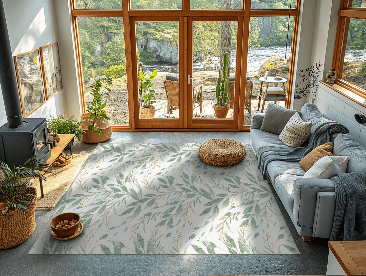 Wilton-tæppe - Anthea (grøn)