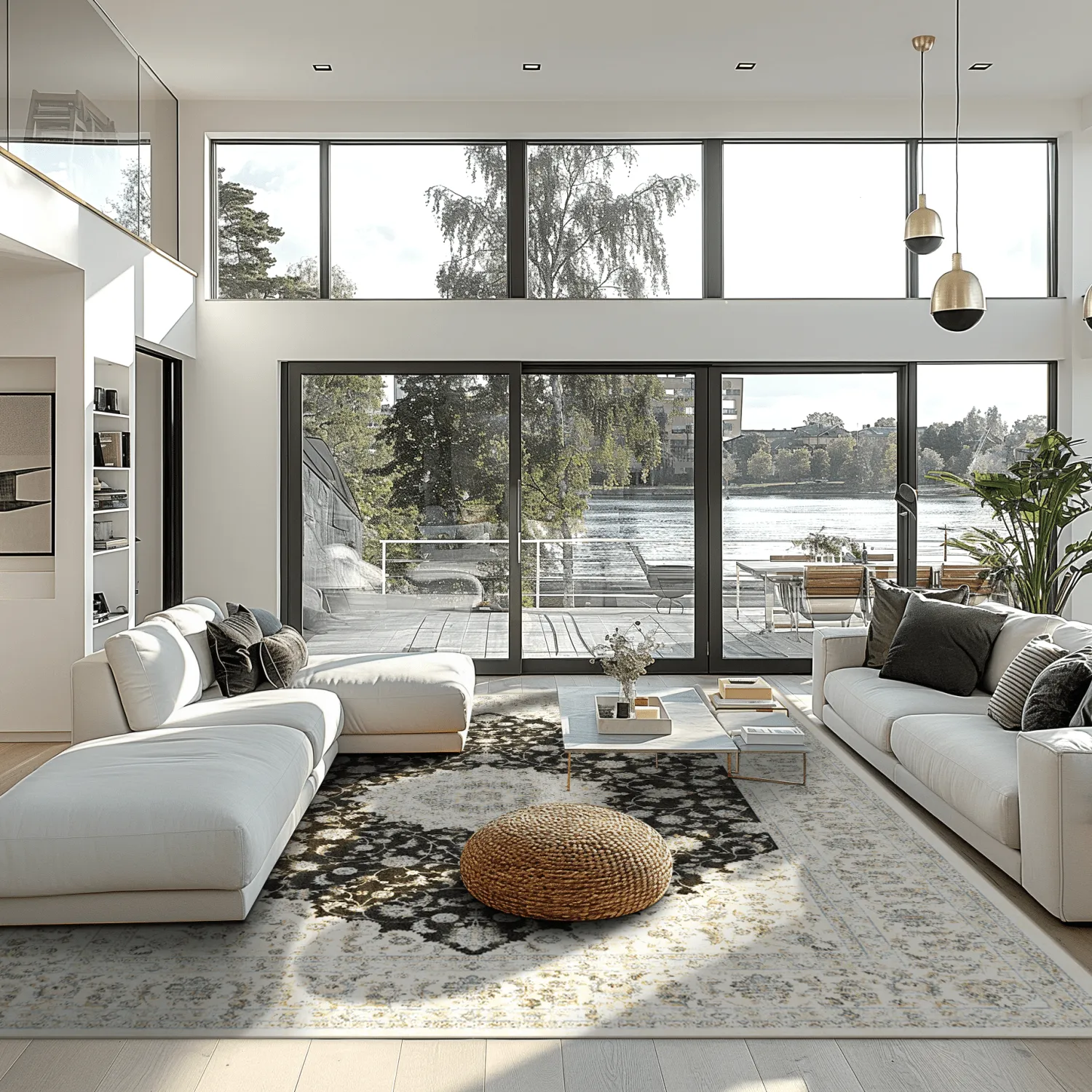 Wilton-tæppe - Arabella (sort)