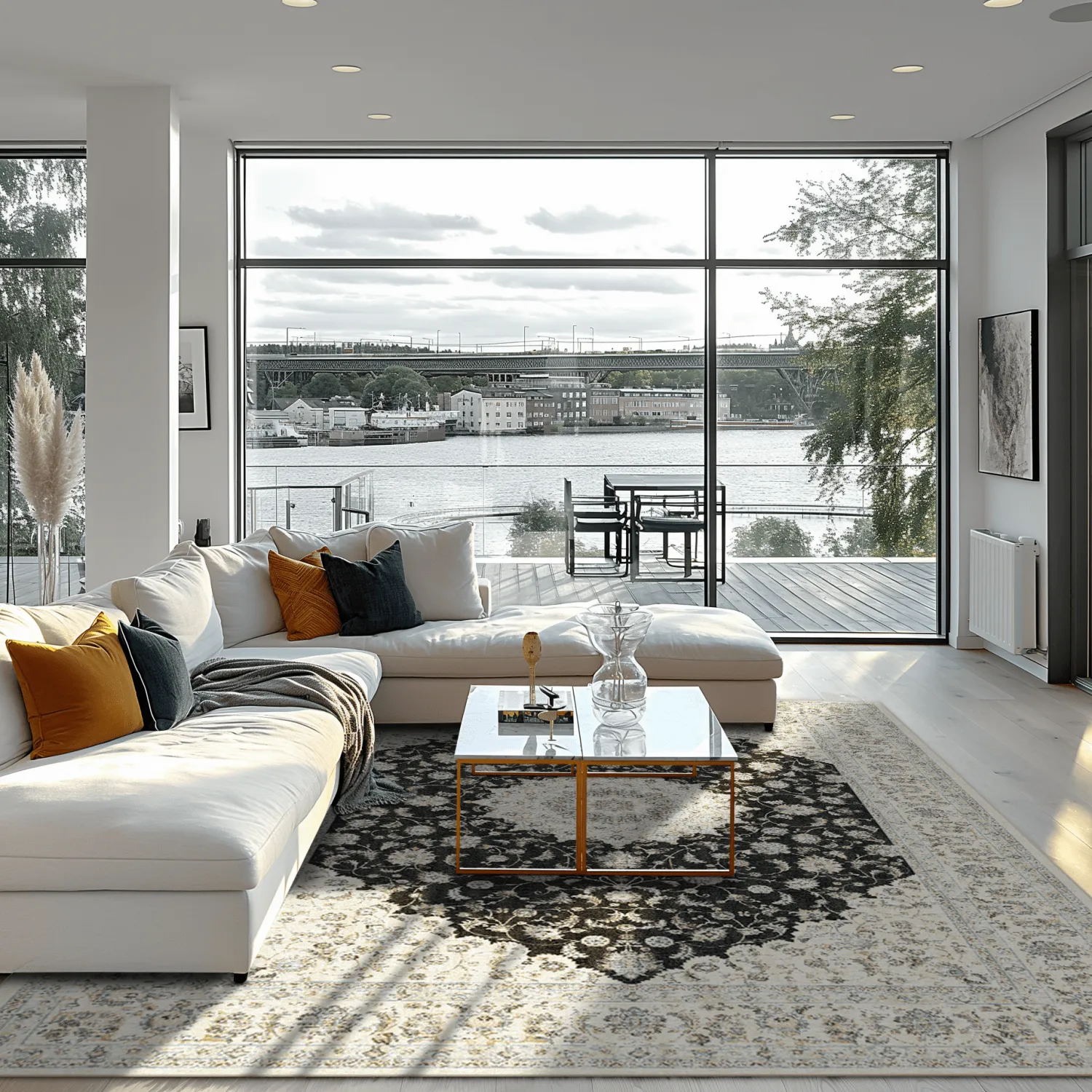 Wilton-tæppe - Arabella (sort)