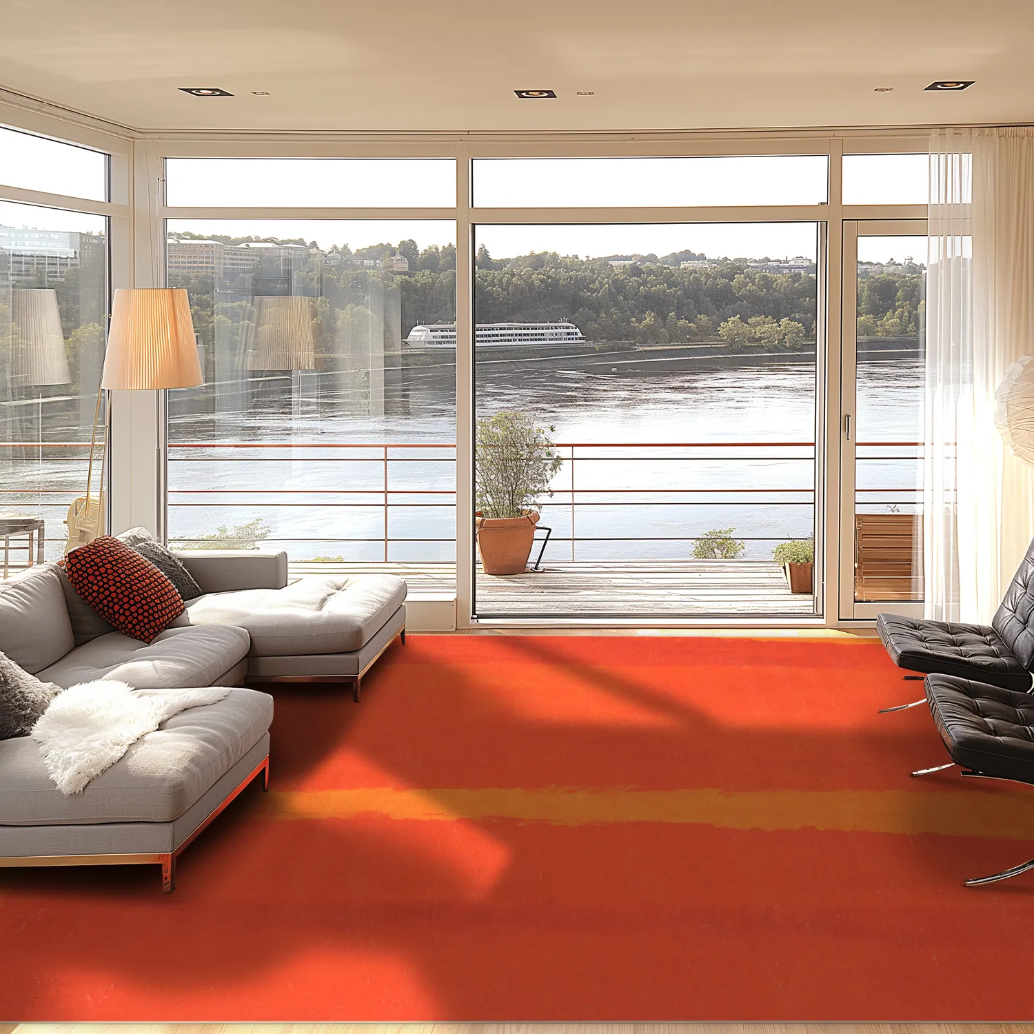 Wilton-tæppe - Asti (orange)