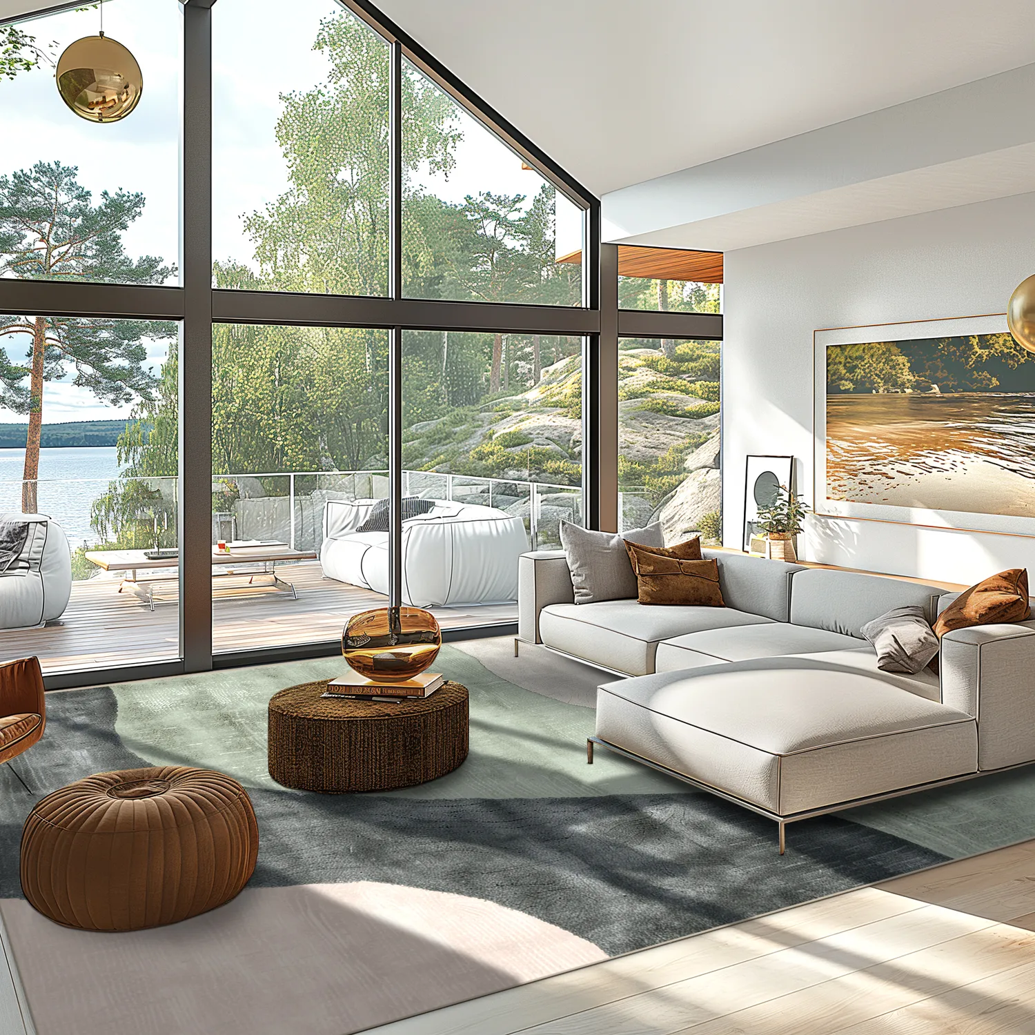 Wilton-tæppe - Barcelona (grøn)