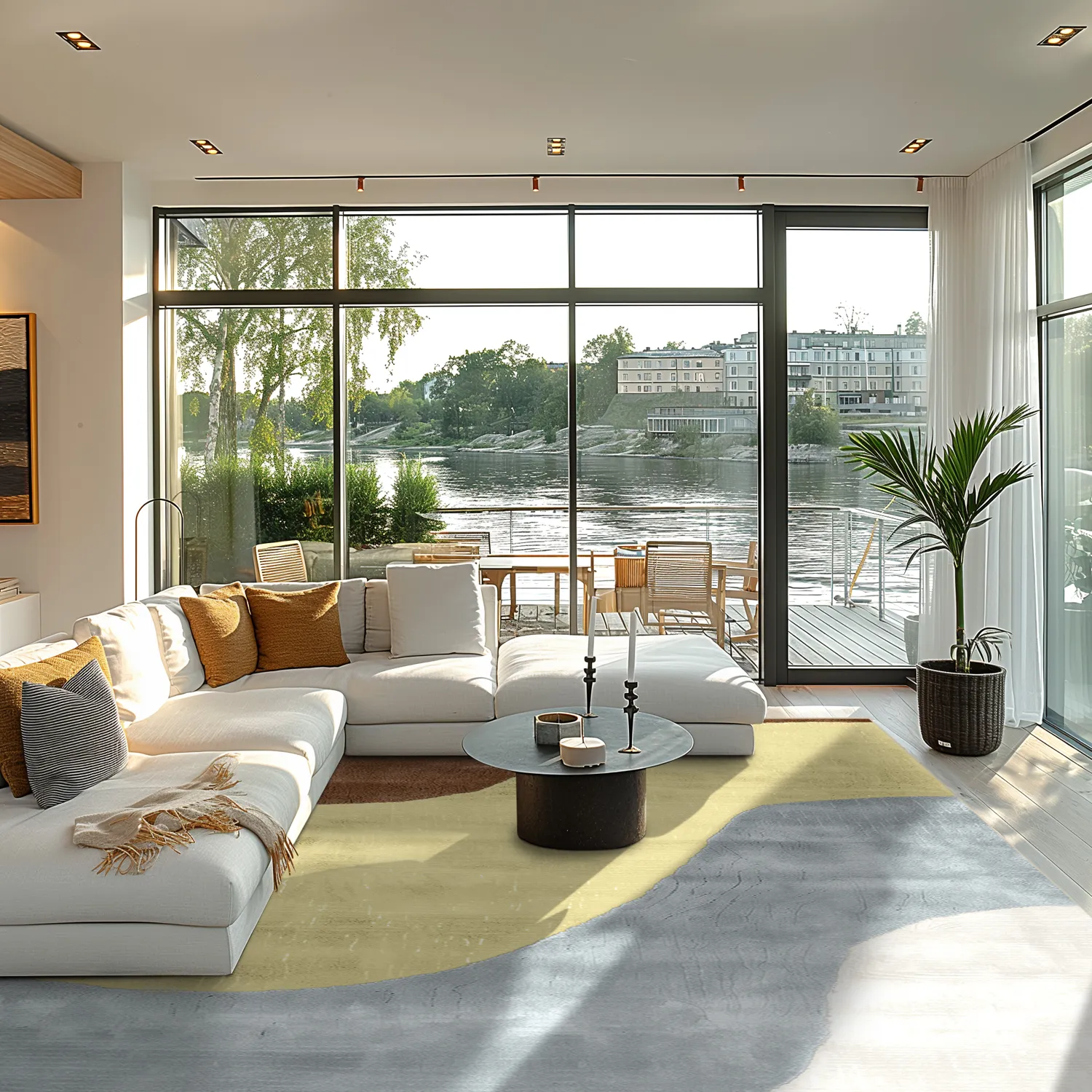 Wilton-tæppe - Barcelona (gul)