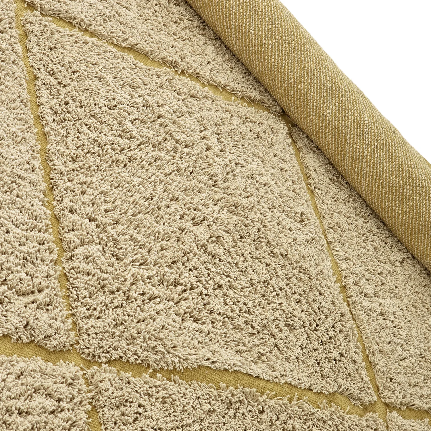 Ryatæpper - Bellevue Natural Cotton Shaggy (beige/brun)