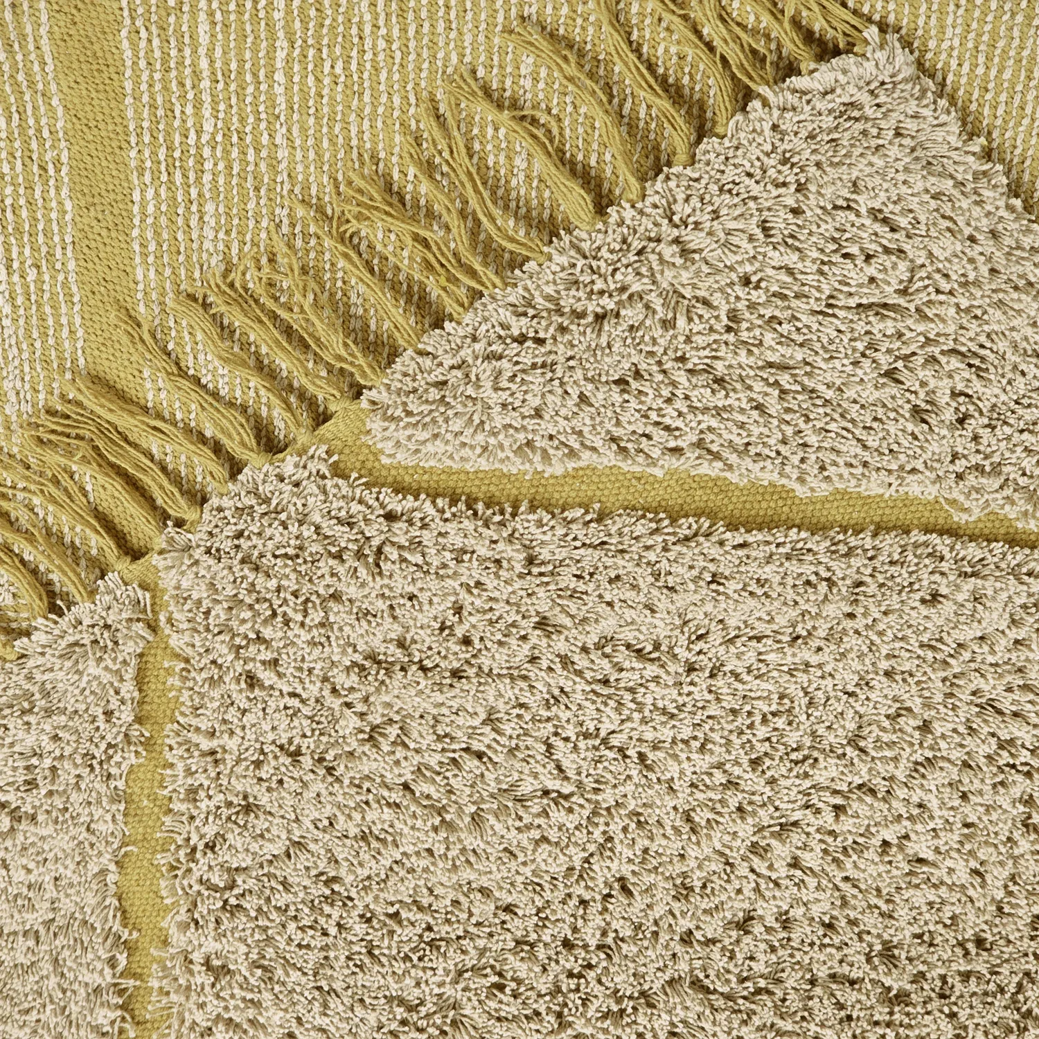 Ryatæpper - Bellevue Natural Cotton Shaggy (beige/brun)