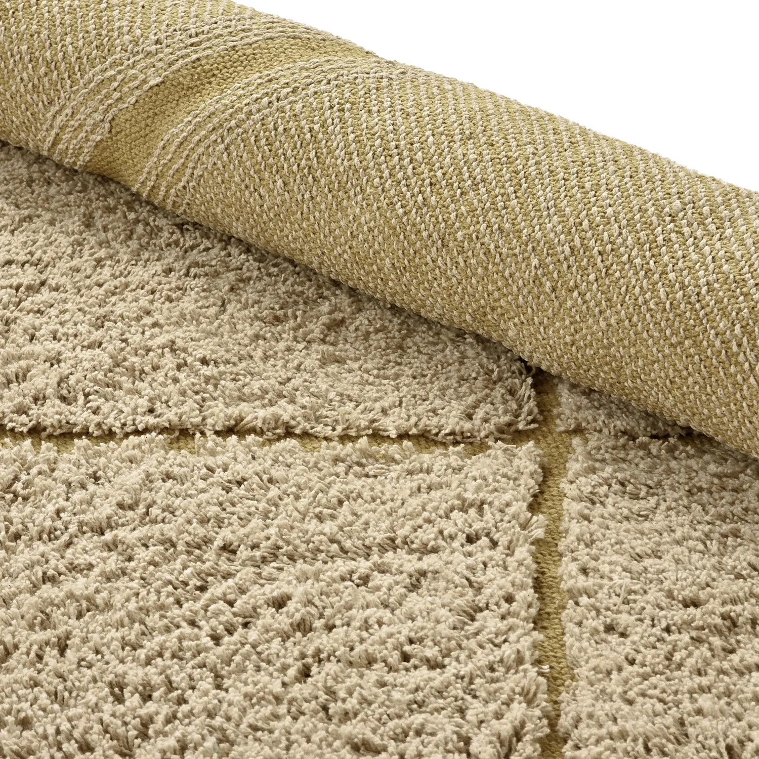 Runde tæpper - Bellevue Natural Cotton Shaggy (beige/brun)