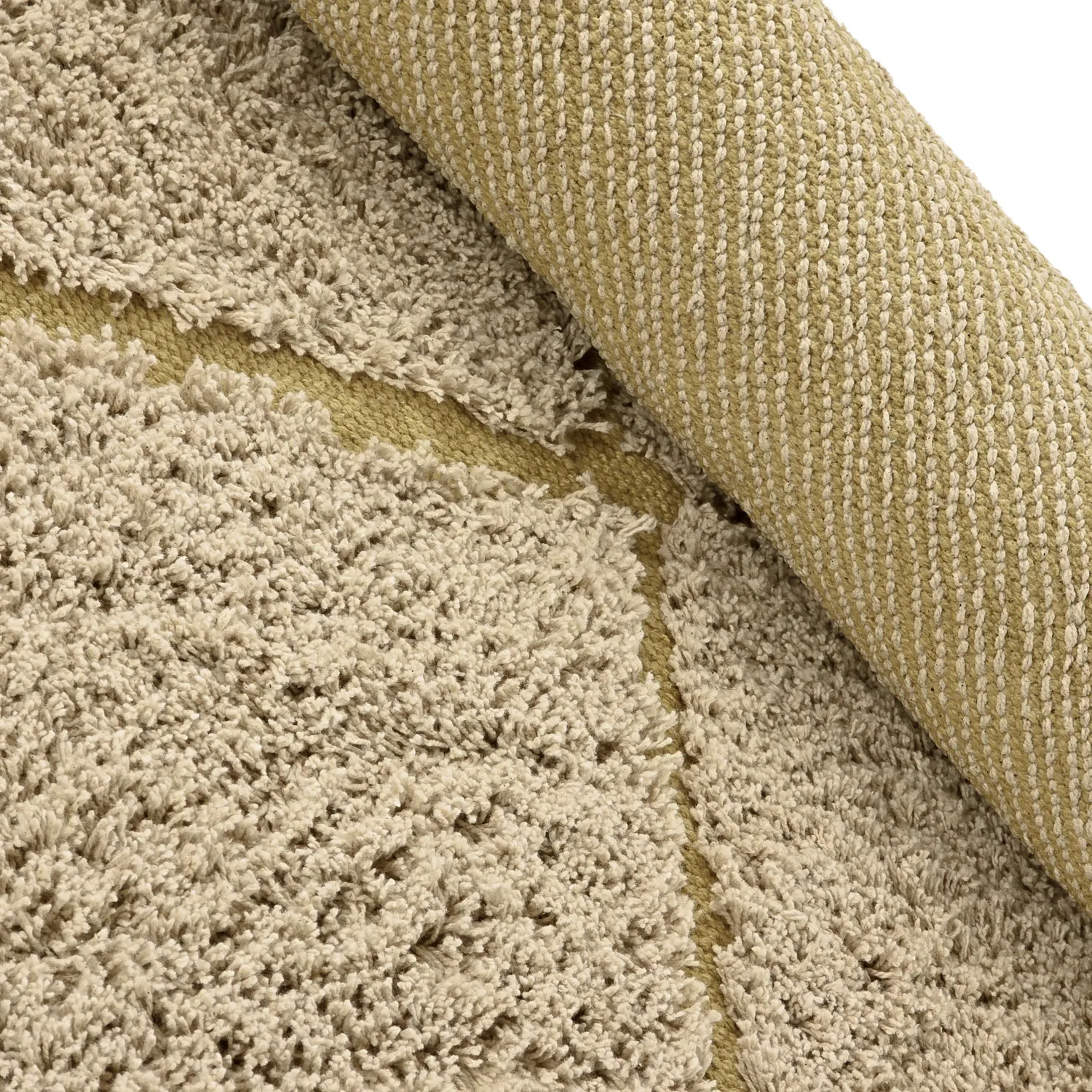 Runde tæpper - Bellevue Natural Cotton Shaggy (beige/brun)