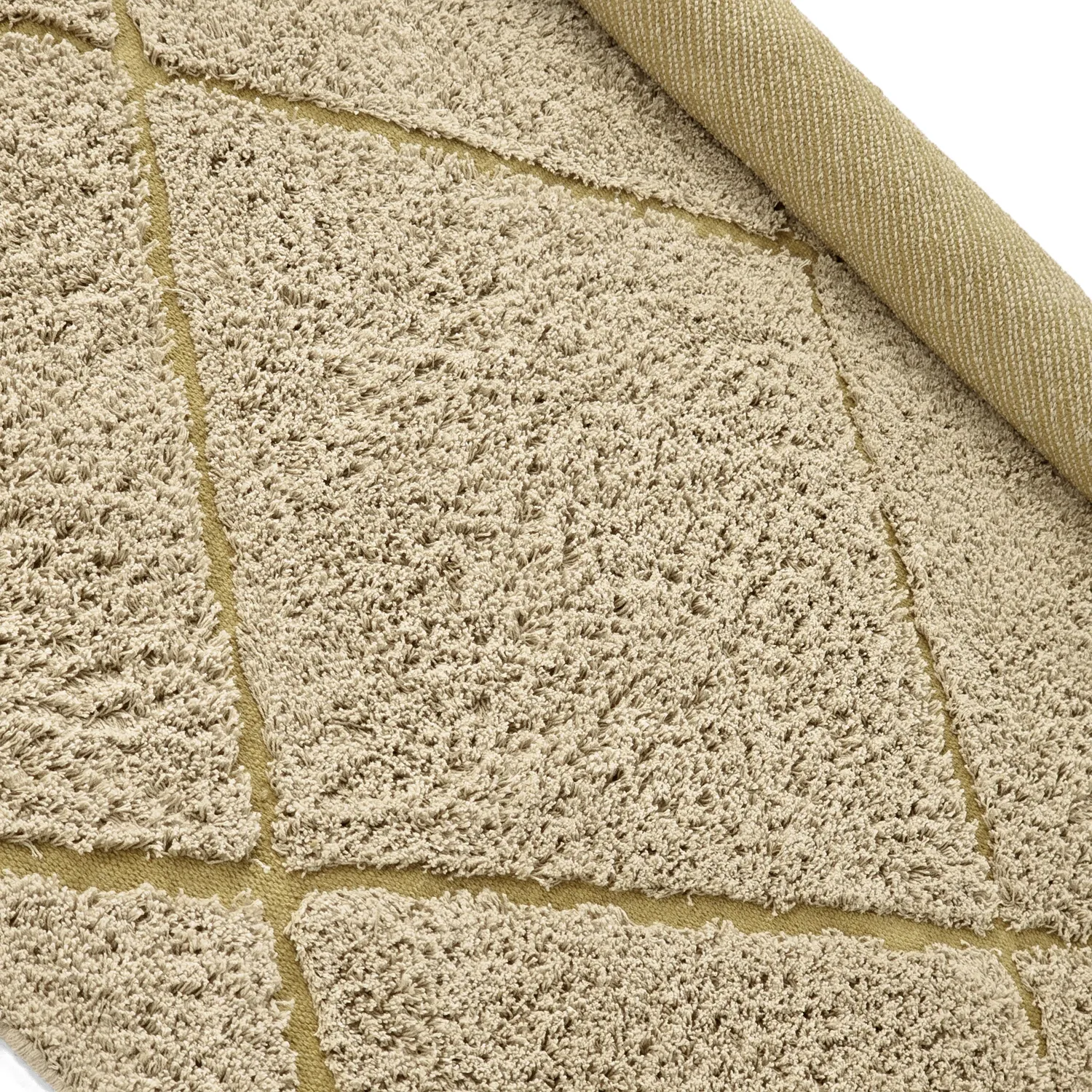 Runde tæpper - Bellevue Natural Cotton Shaggy (beige/brun)