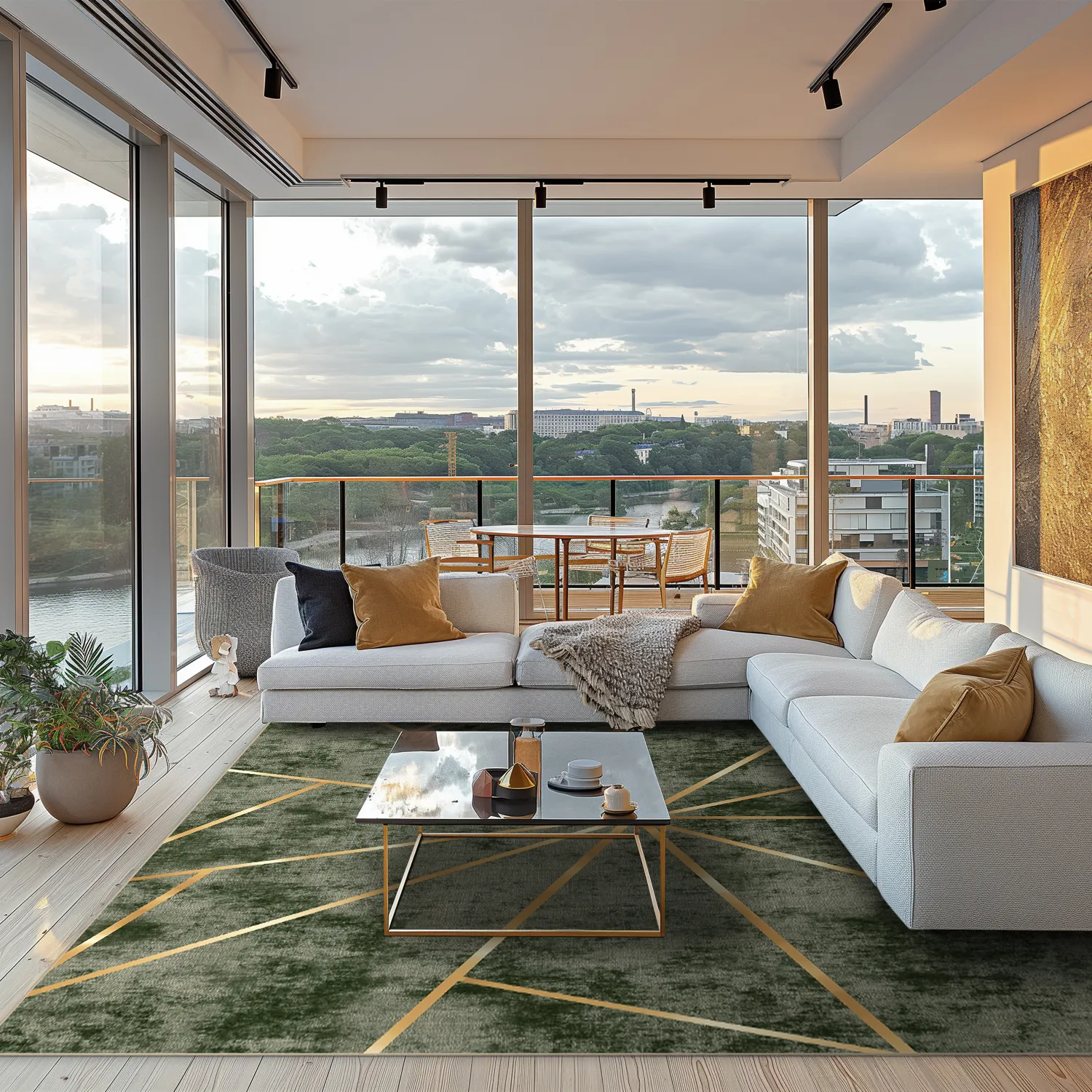 Wilton-tæppe - Bellizzi (grøn)