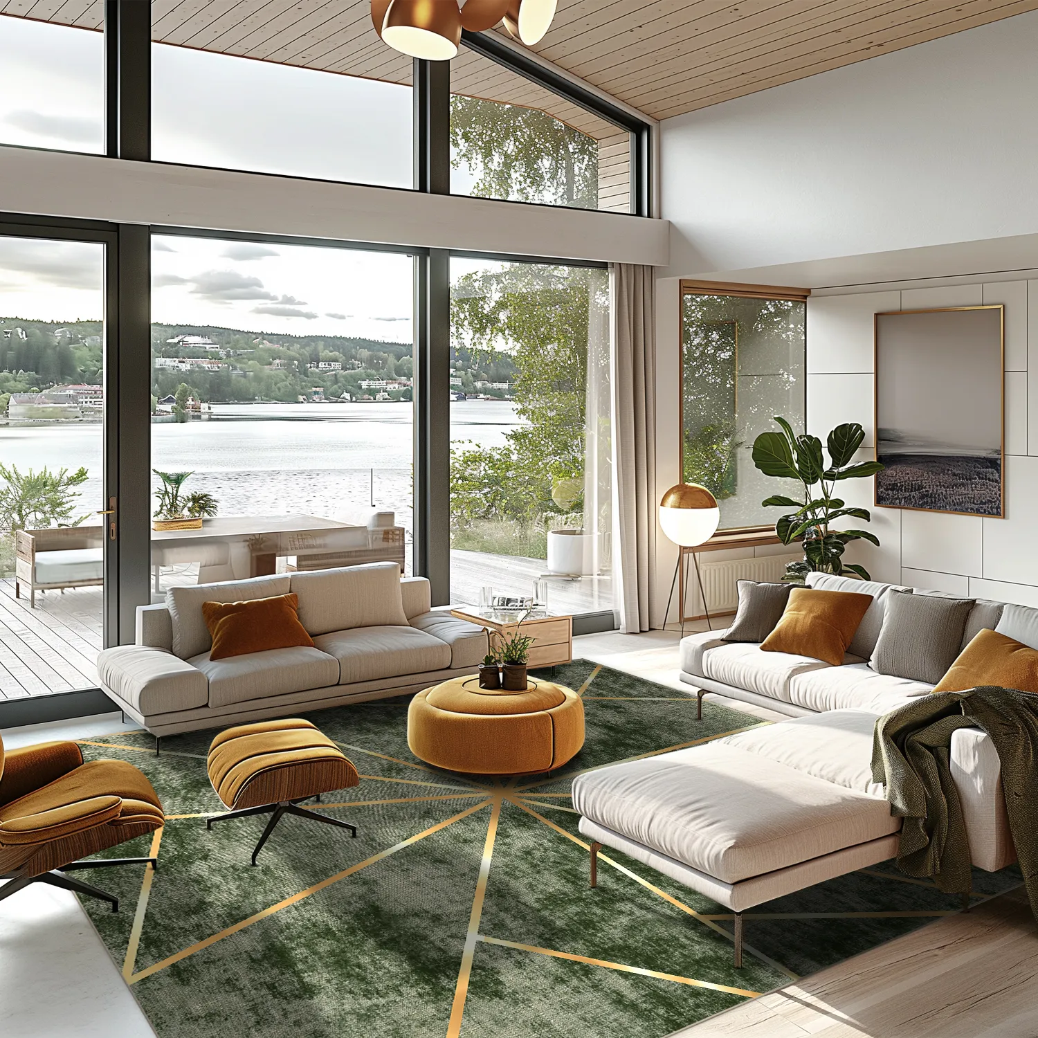 Wilton-tæppe - Bellizzi (grøn)