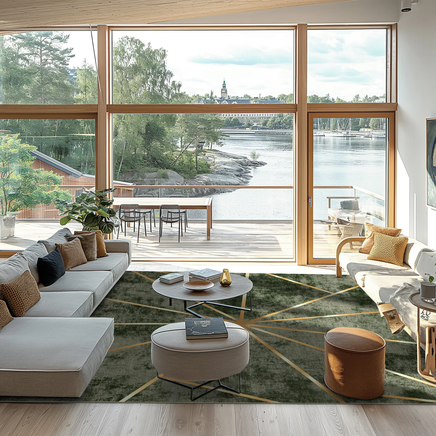 Wilton-tæppe - Bellizzi (grøn)