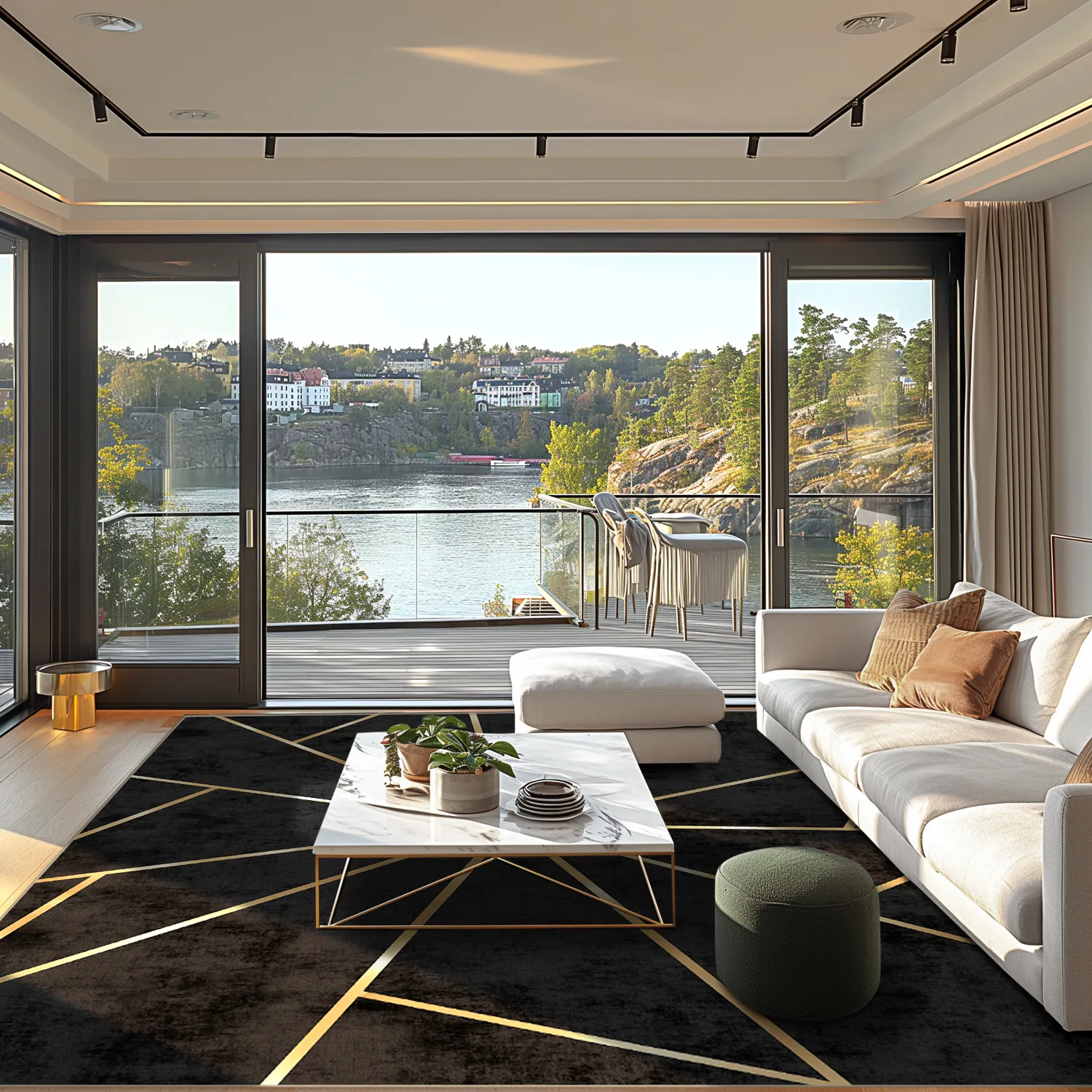 Wilton-tæppe - Bellizzi (sort)