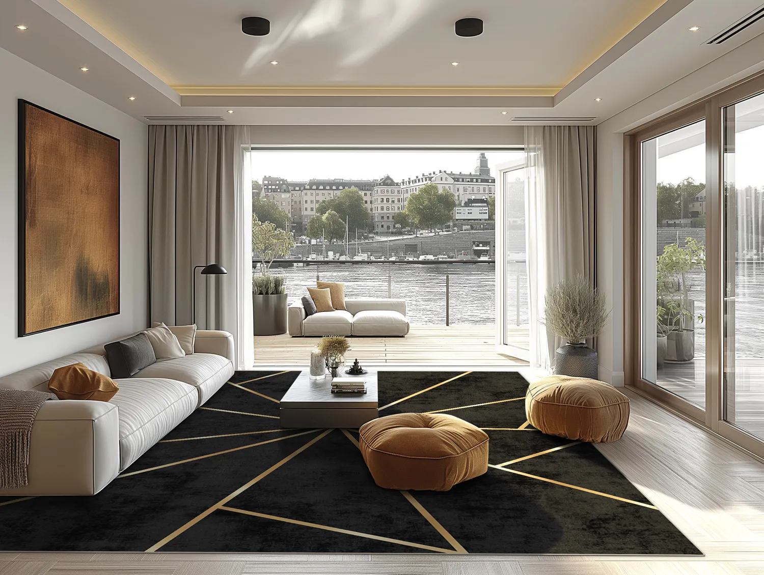 Wilton-tæppe - Bellizzi (sort)