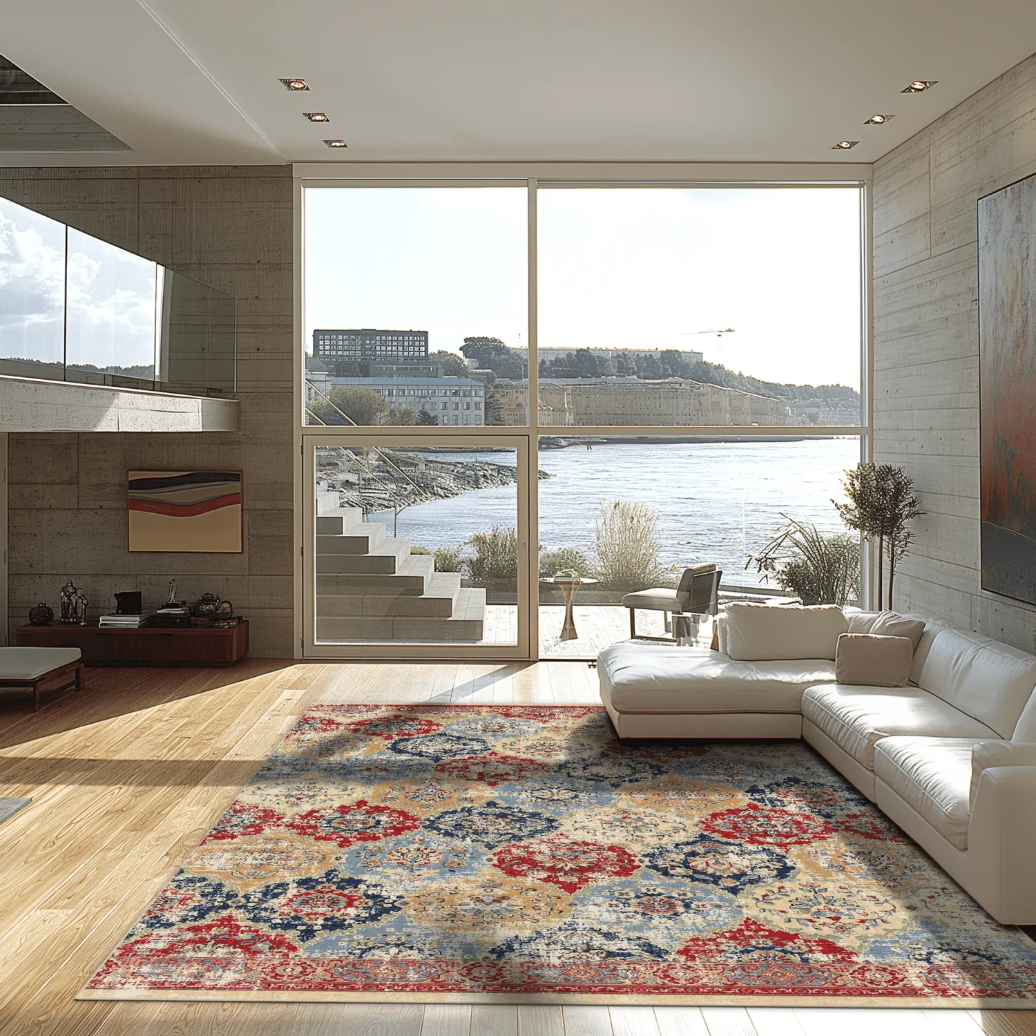 Wilton-tæppe - Bohemia (rød/multi)