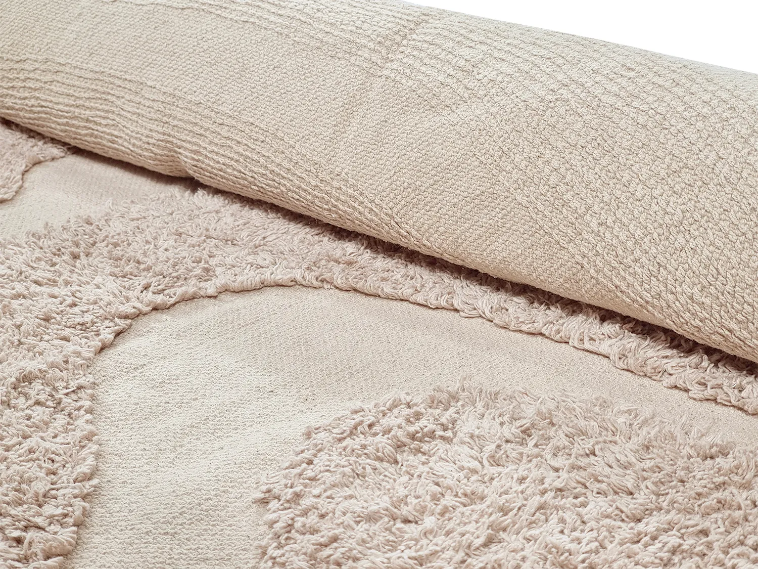 Ryatæpper - Bonnie Natural Cotton Shaggy (beige)