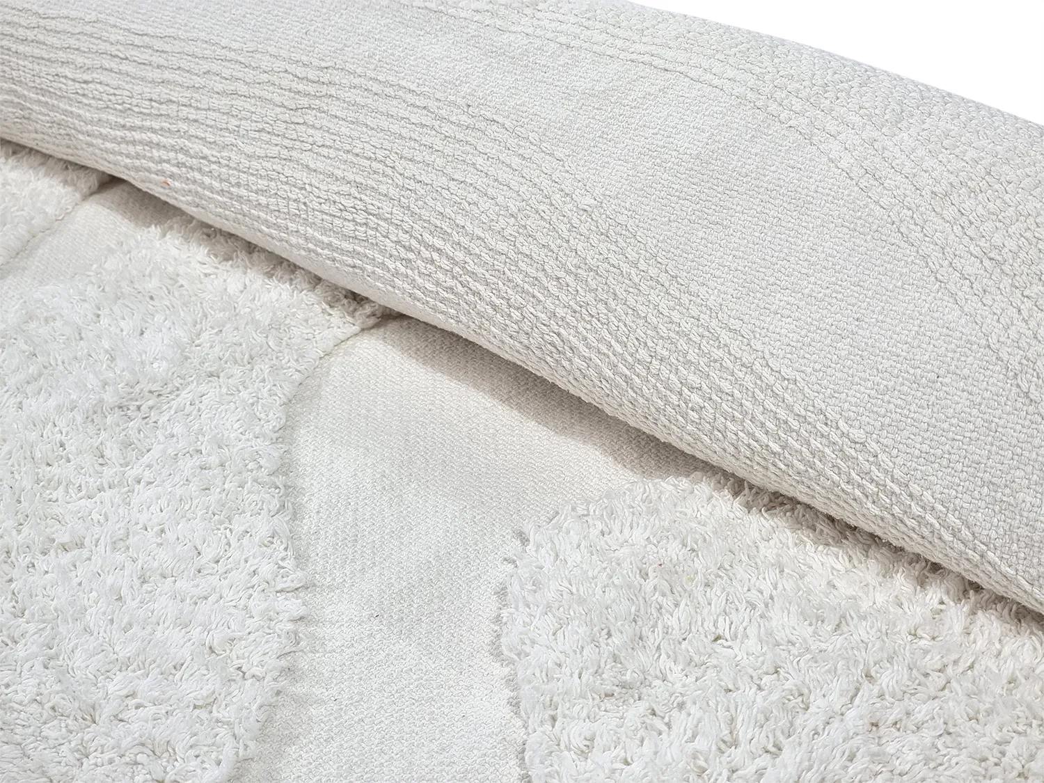 Runde tæpper - Bonnie Natural Cotton Shaggy (offwhite)