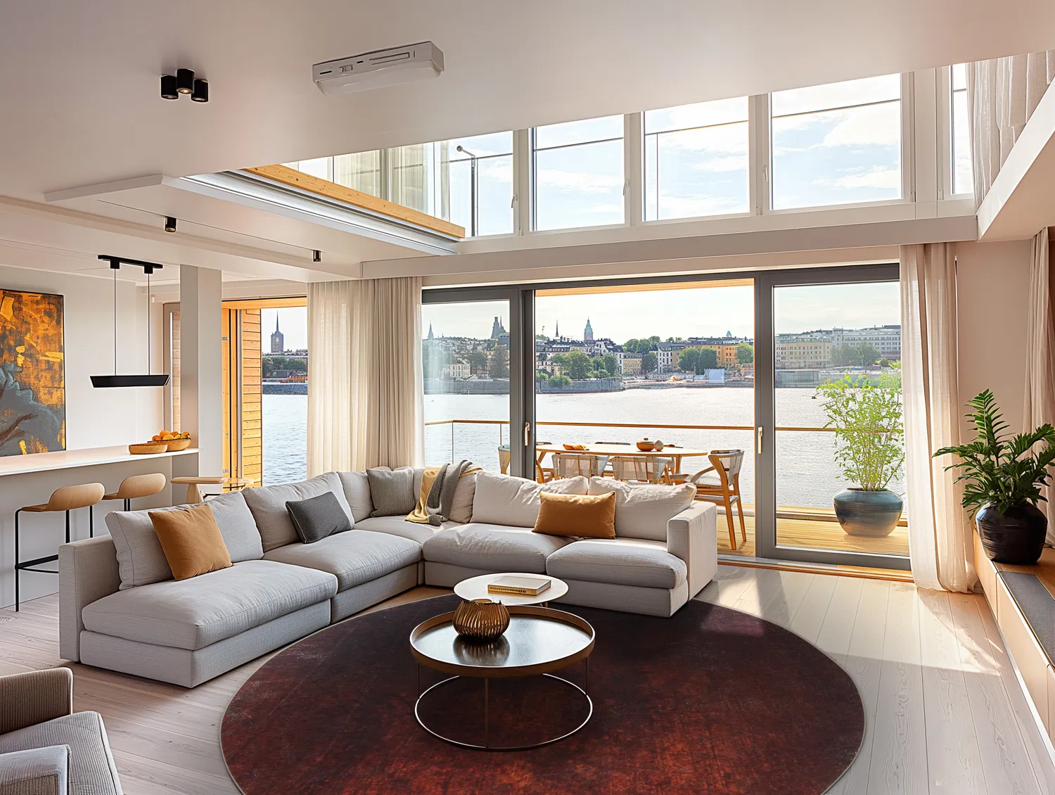 Rundt tæppe - Bovera (rød)