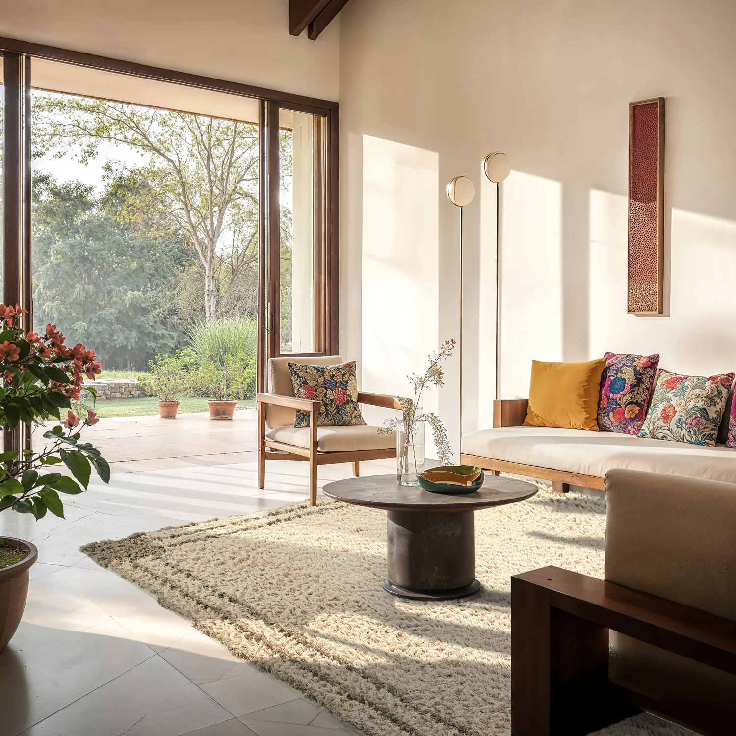 Ryatæpper - Cataya Natural Cotton Shaggy (beige/taupe)