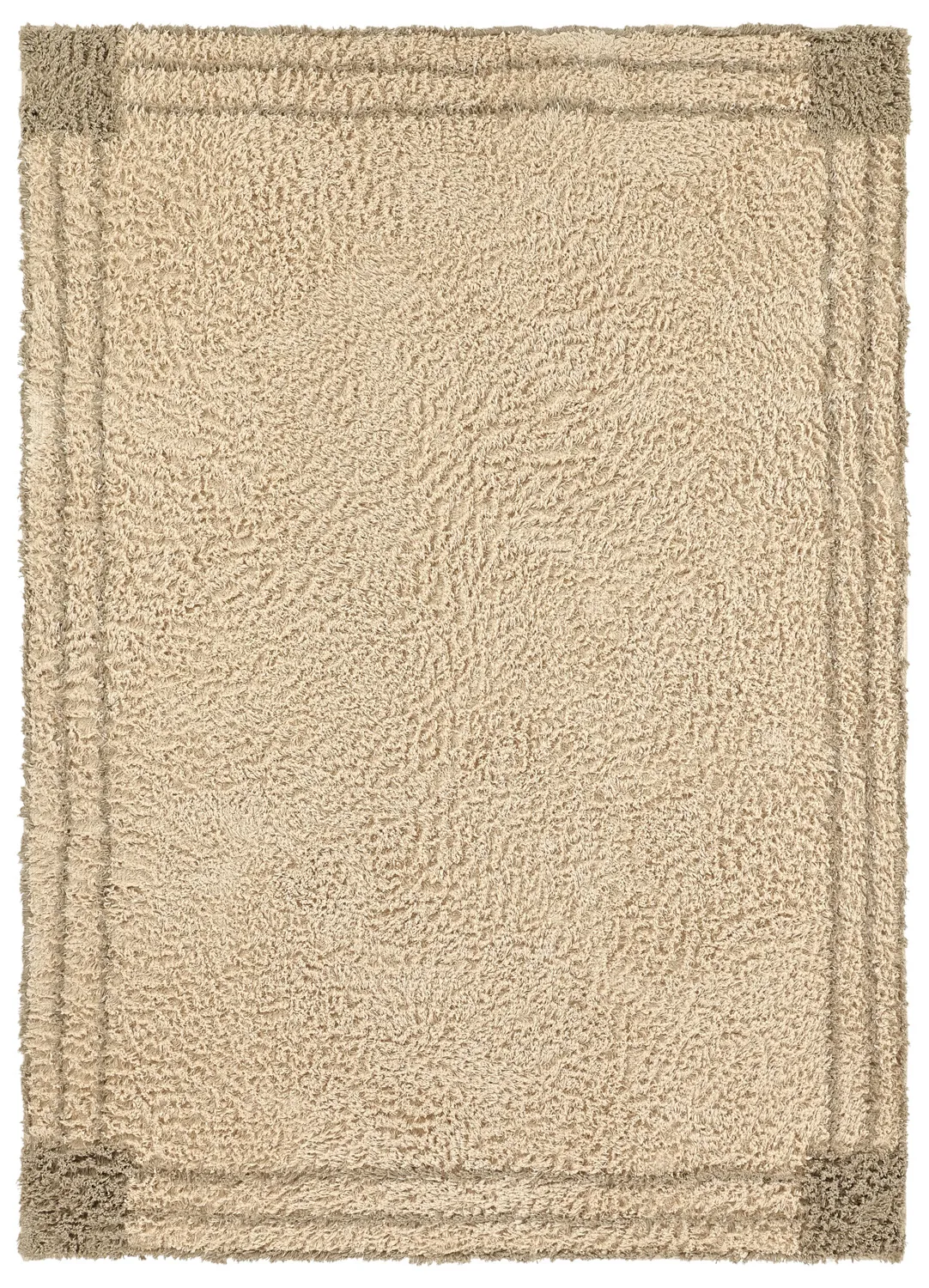 Ryatæpper - Cataya Natural Cotton Shaggy (beige/taupe)