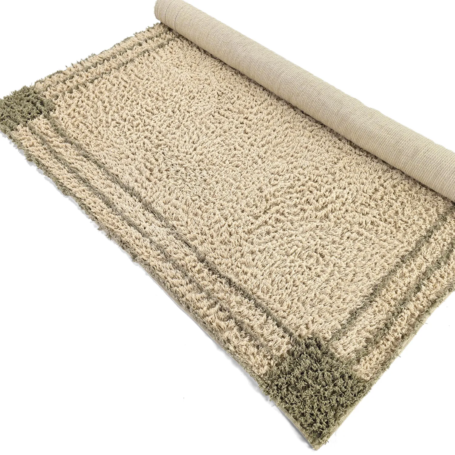 Ryatæpper - Cataya Natural Cotton Shaggy (beige/taupe)